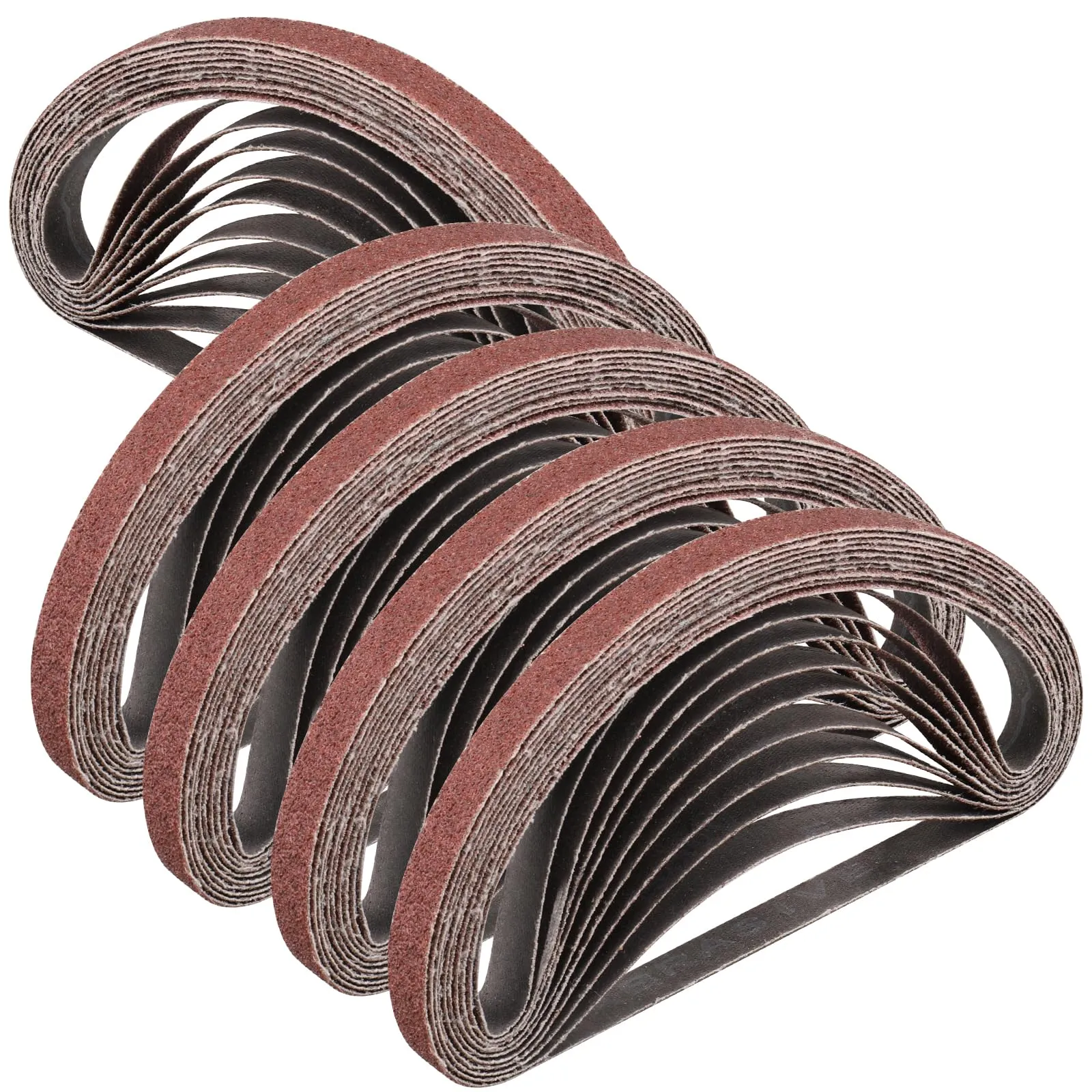 STEBRUAM Nastri Abrasivi 13 x 457 mm, 60 Grana, Set da 50 Pezzi