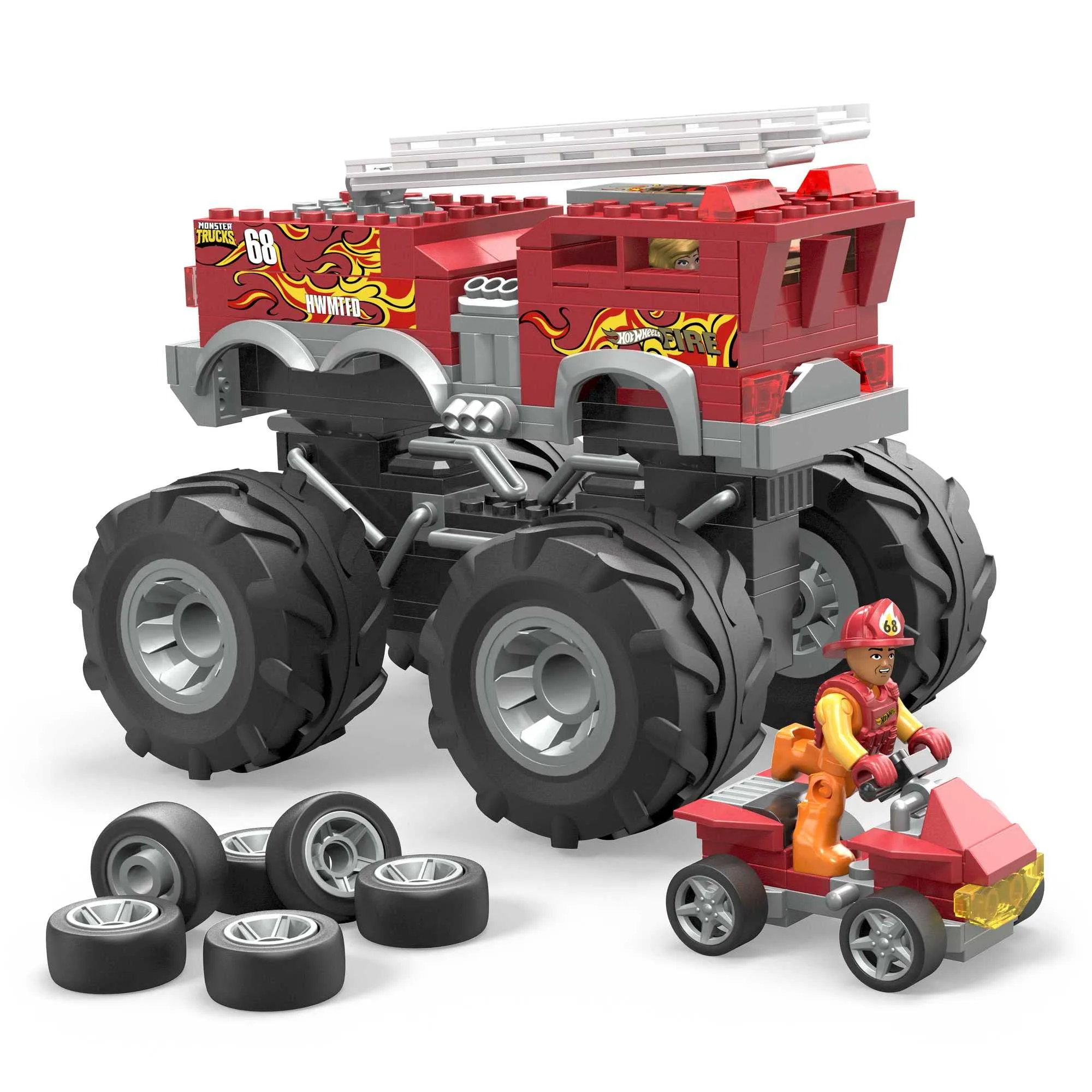 MEGA Hot Wheels 5-Alarm Monster Truck - Set di Costruzioni