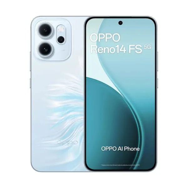 OPPO Reno14 FS 5G Azzurro Opalino 12GB RAM 512GB Memoria Interna Dual SIM