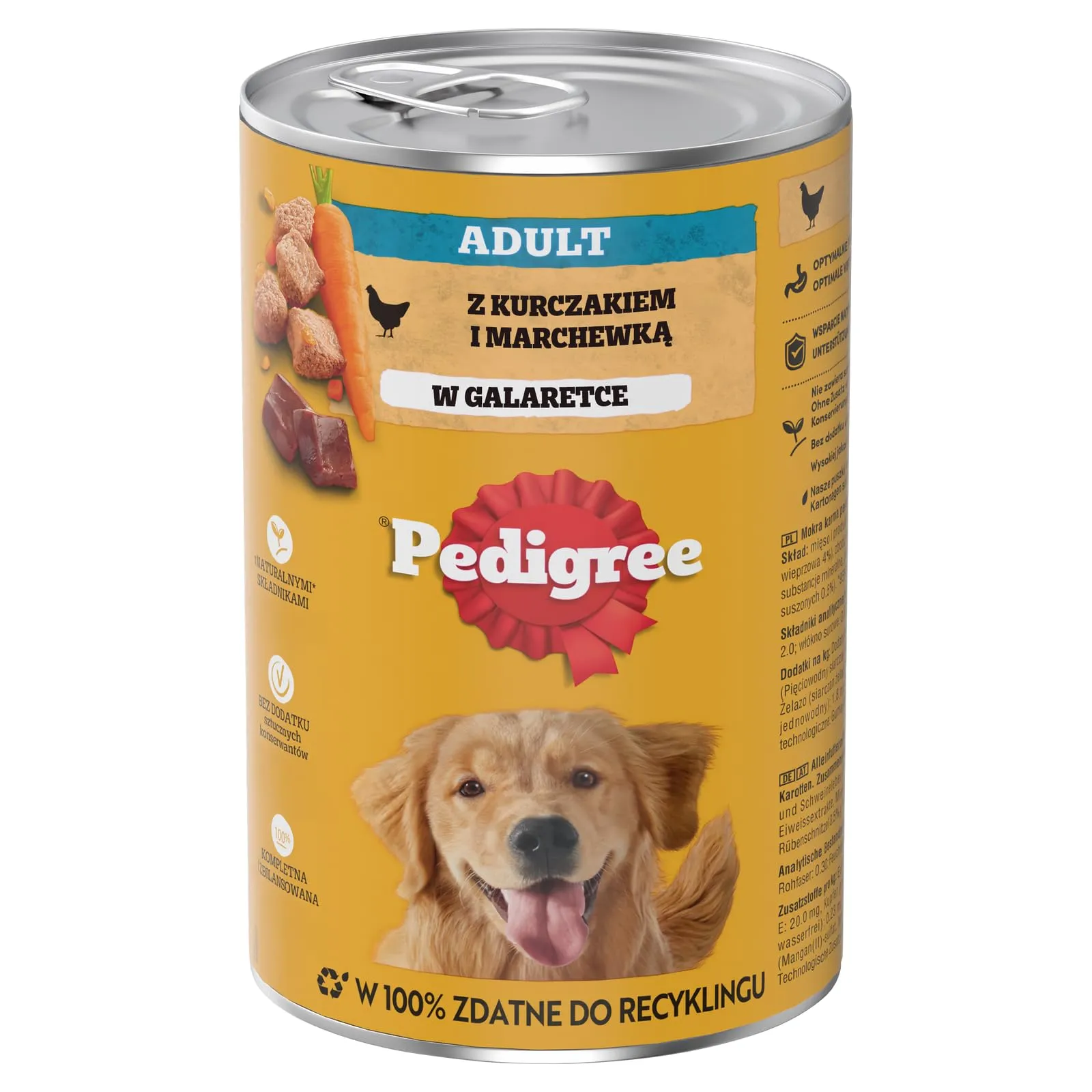 Pedigree Adult Pollo e Carote in Gelatina - Multipack 6 x 1200g