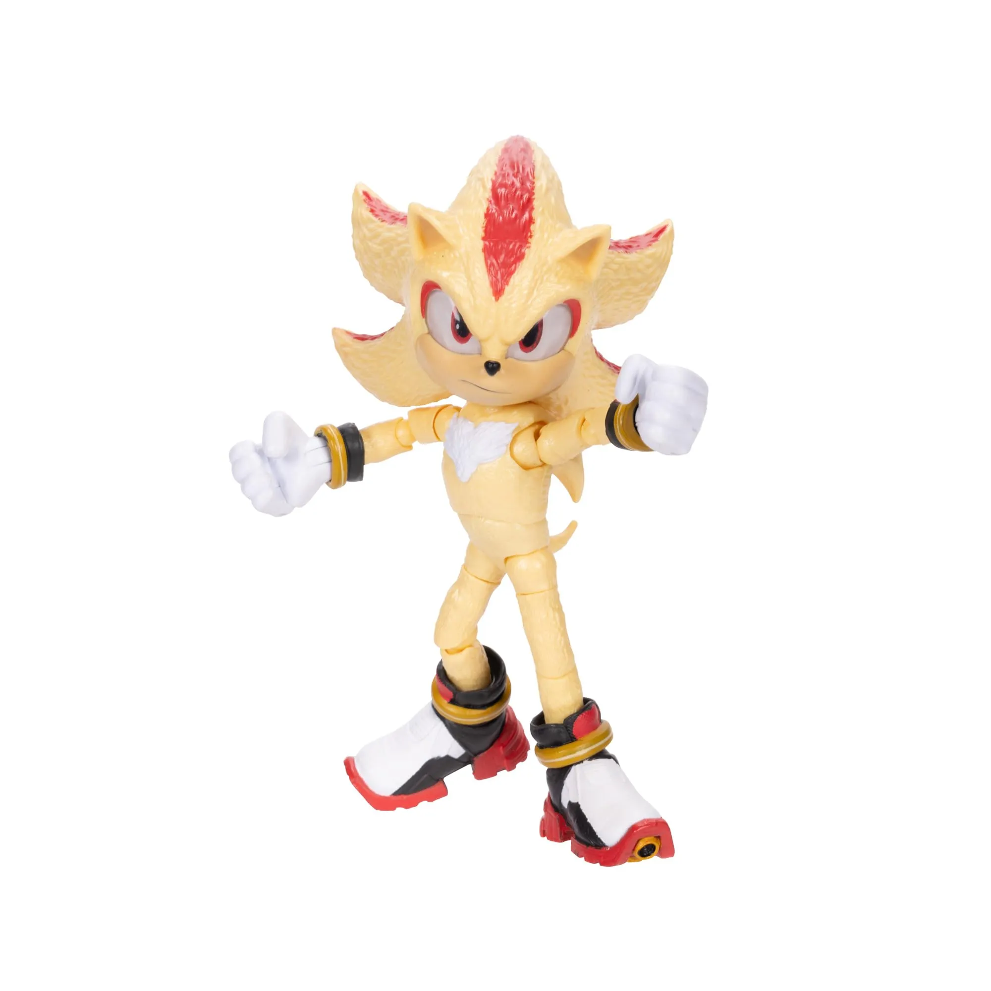 Sonic 3 Movie Super Shadow Action Figure Articolata 13 cm - Giocattolo da Collezione per Bambini e Appassionati di Sonic