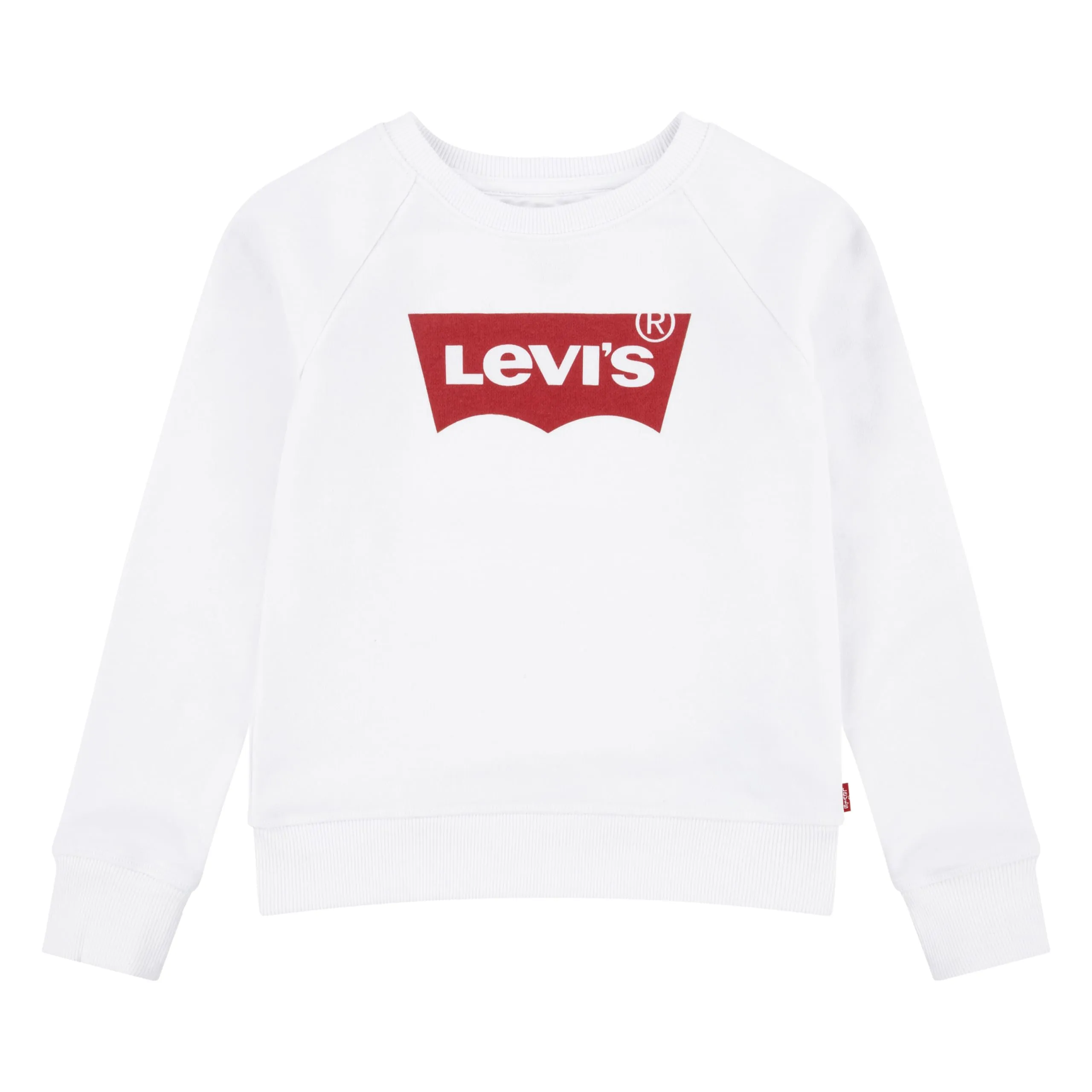 Levi's Lvg Key Item Logo Crew Bambine e Ragazze, Bianco