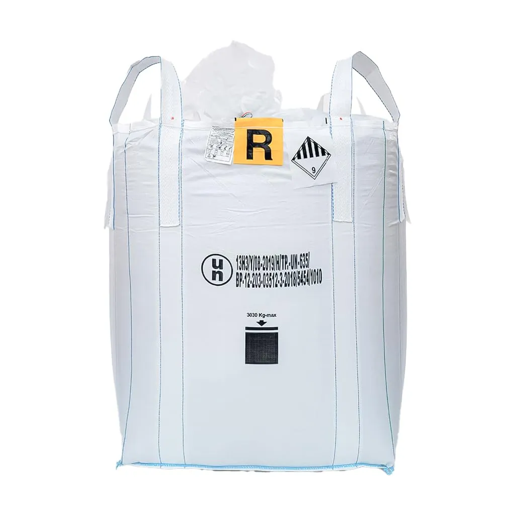IMBALLAGGI 2000 - Big Bag Omologati R 1000kg - 90x90x120 cm (Rifiuti Speciali R, 10 sacchi)