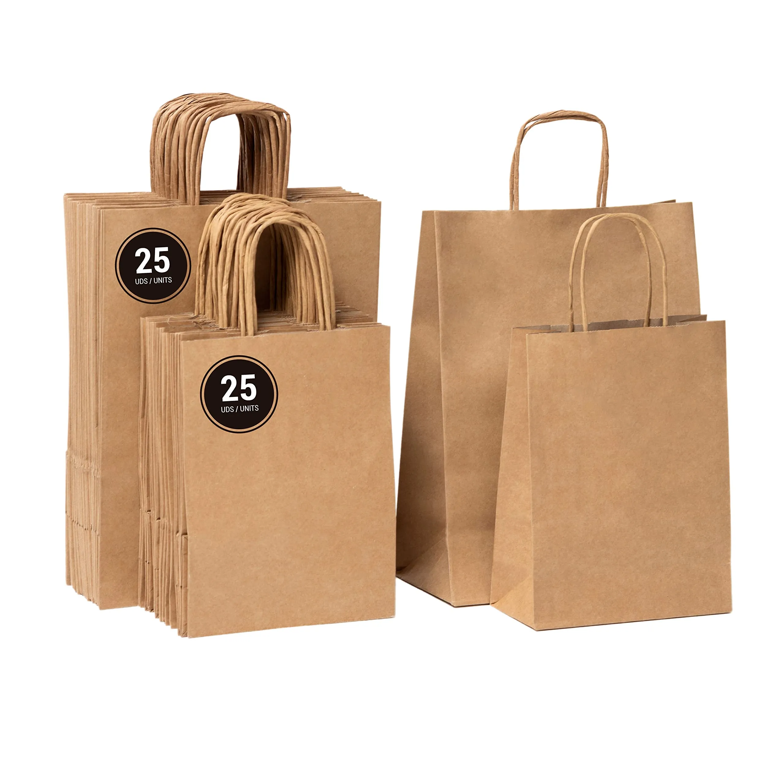 Sacchetti Carta con Manici BOXPACKING - Set Misto per Ogni Occasione