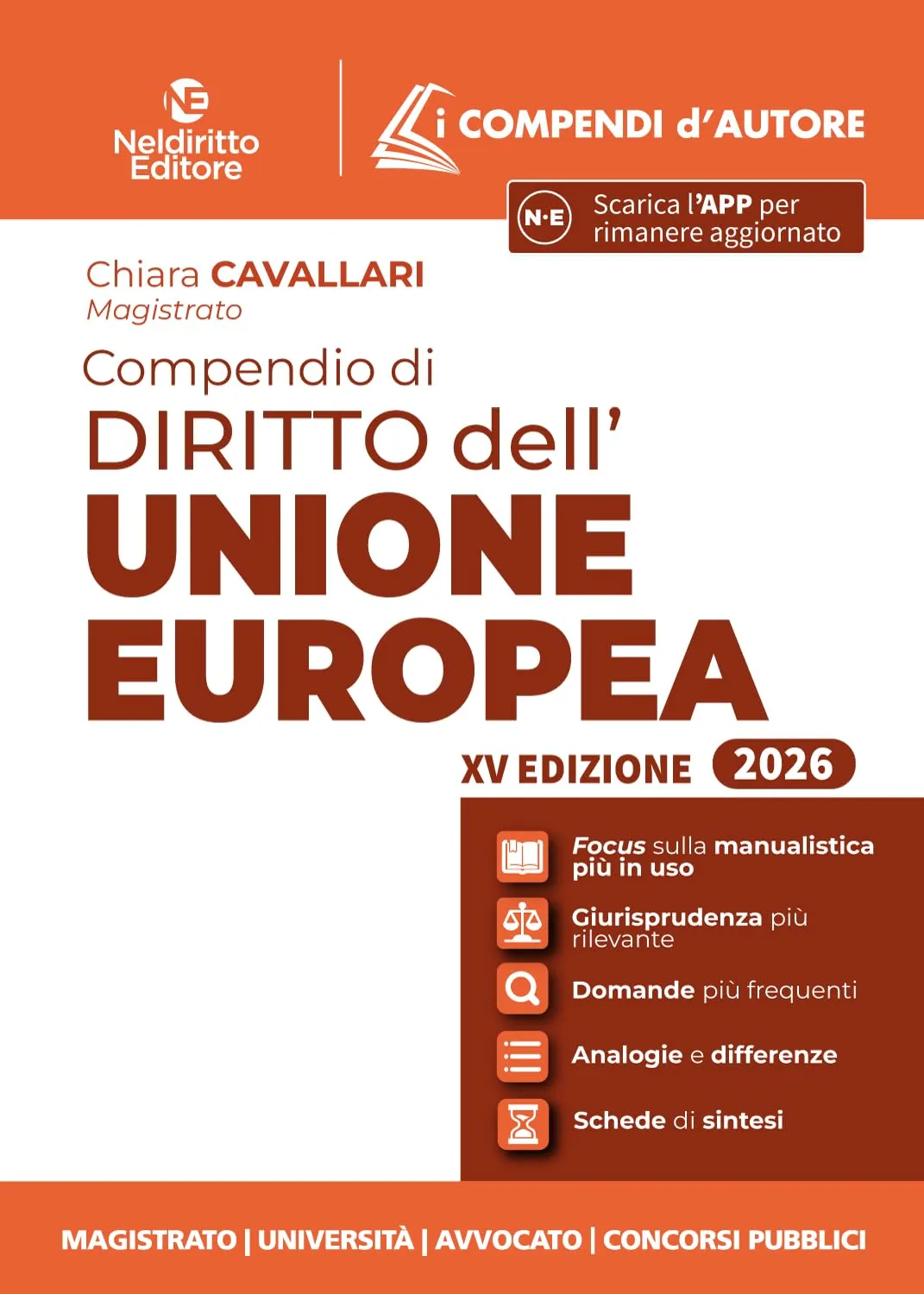 Compendio di diritto dell'Unione Europea 2026. Nuova ediz. Con App