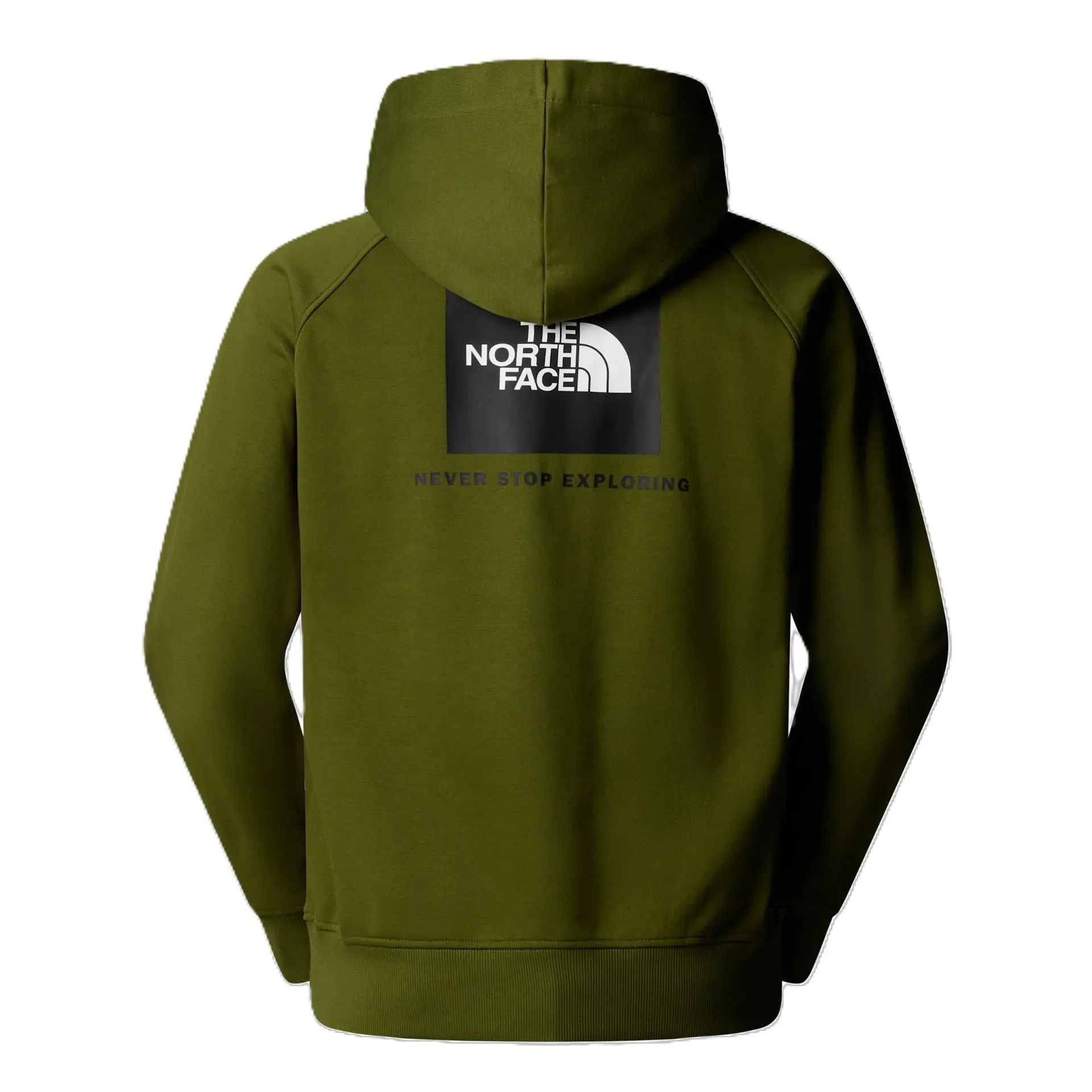 The North Face Raglan Box NSE Felpa con Cappuccio Uomo Verde Bosco/Nero