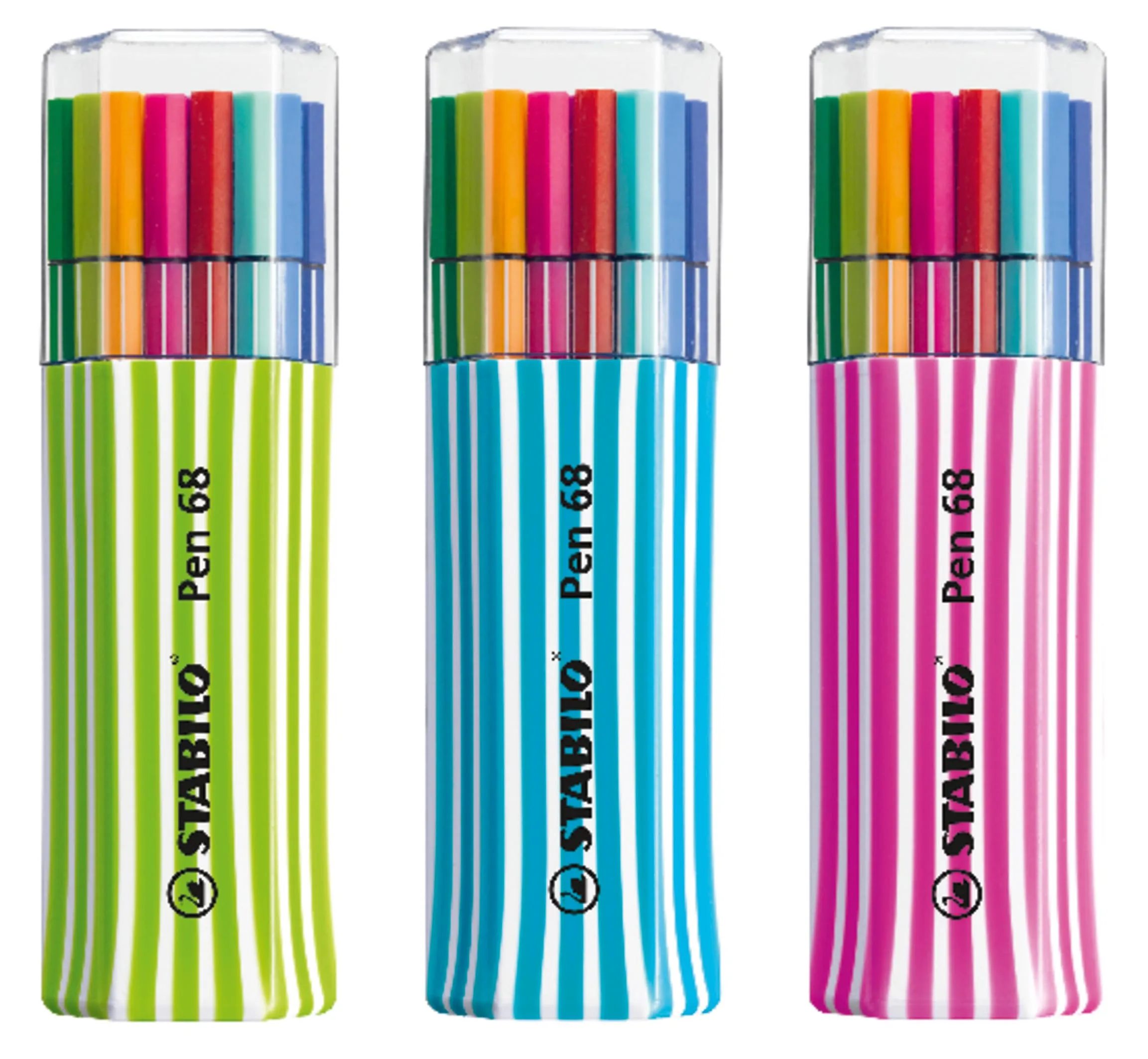 STABILO Pen 68 - Pennarello Premium - Astuccio da 15 Colori Assortiti