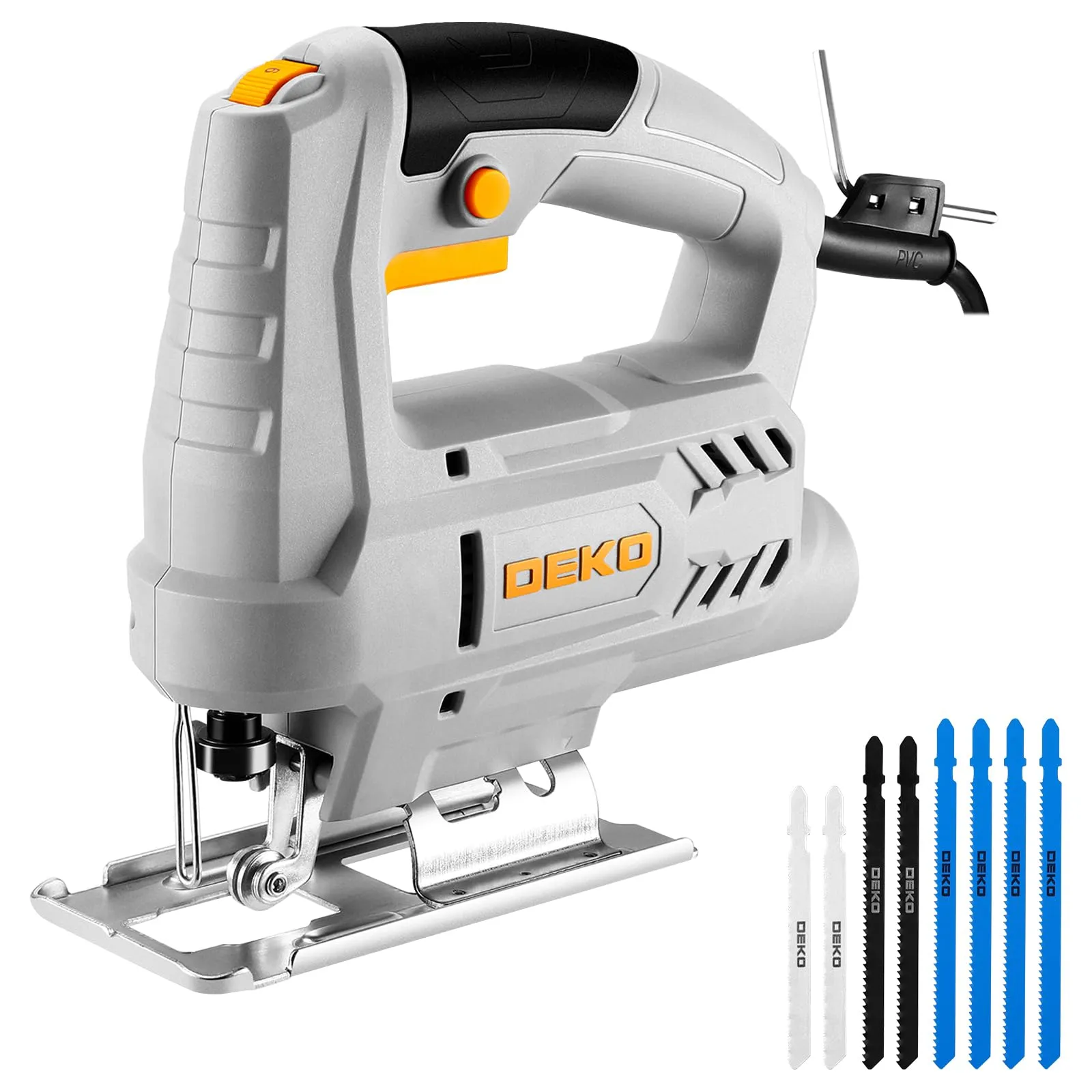 Seghetto Alternativo Elettrico DEKOPRO 400W con 8 Lame e Velocità Variabile