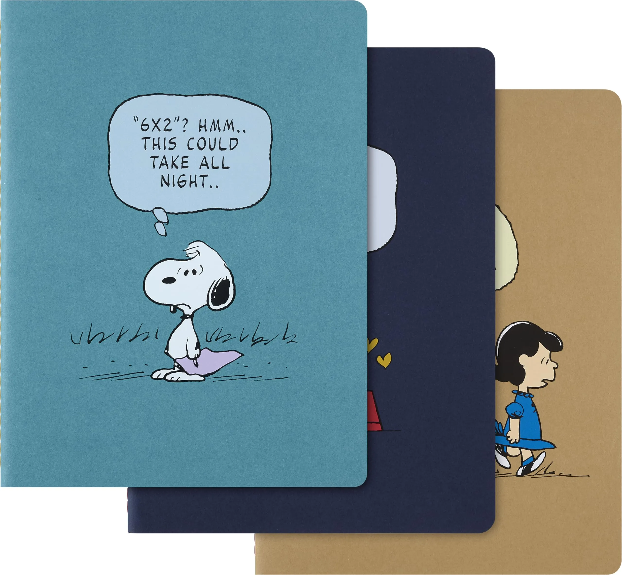 Moleskine Peanuts Cahier Journal, Set 3 Quaderni XL a Righe