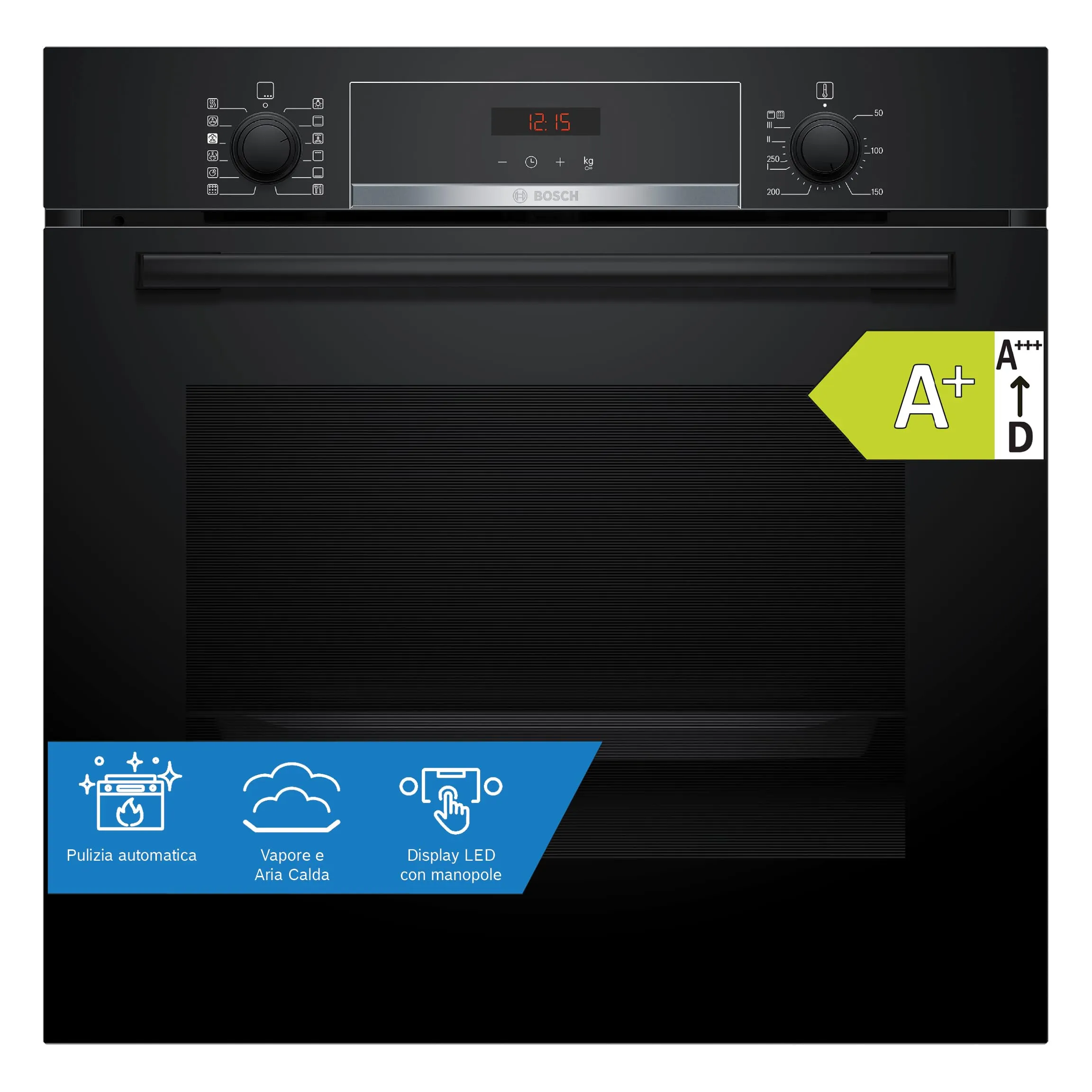 Forno da Incasso Bosch HQA574BB3 Serie 4 con Vapore e Pirolisi