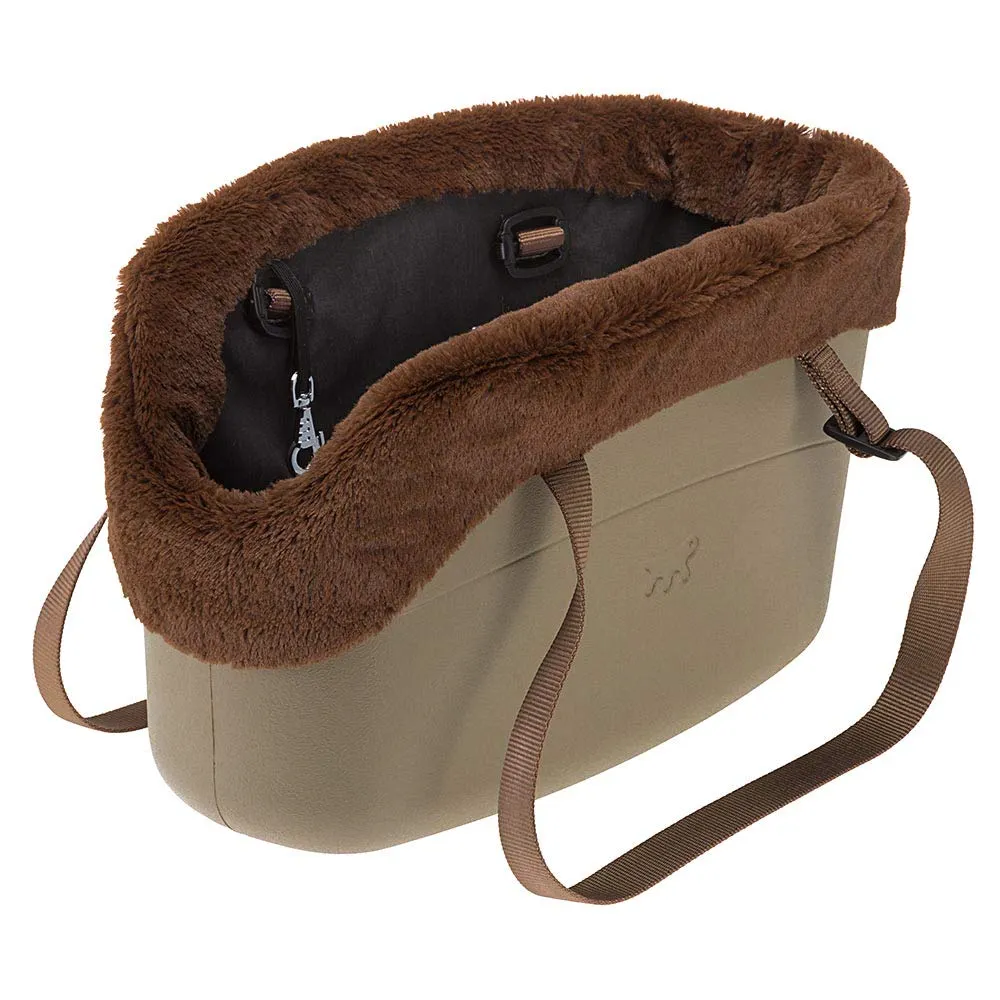 Ferplast Borsa per Cani With-Me Winter Tortora