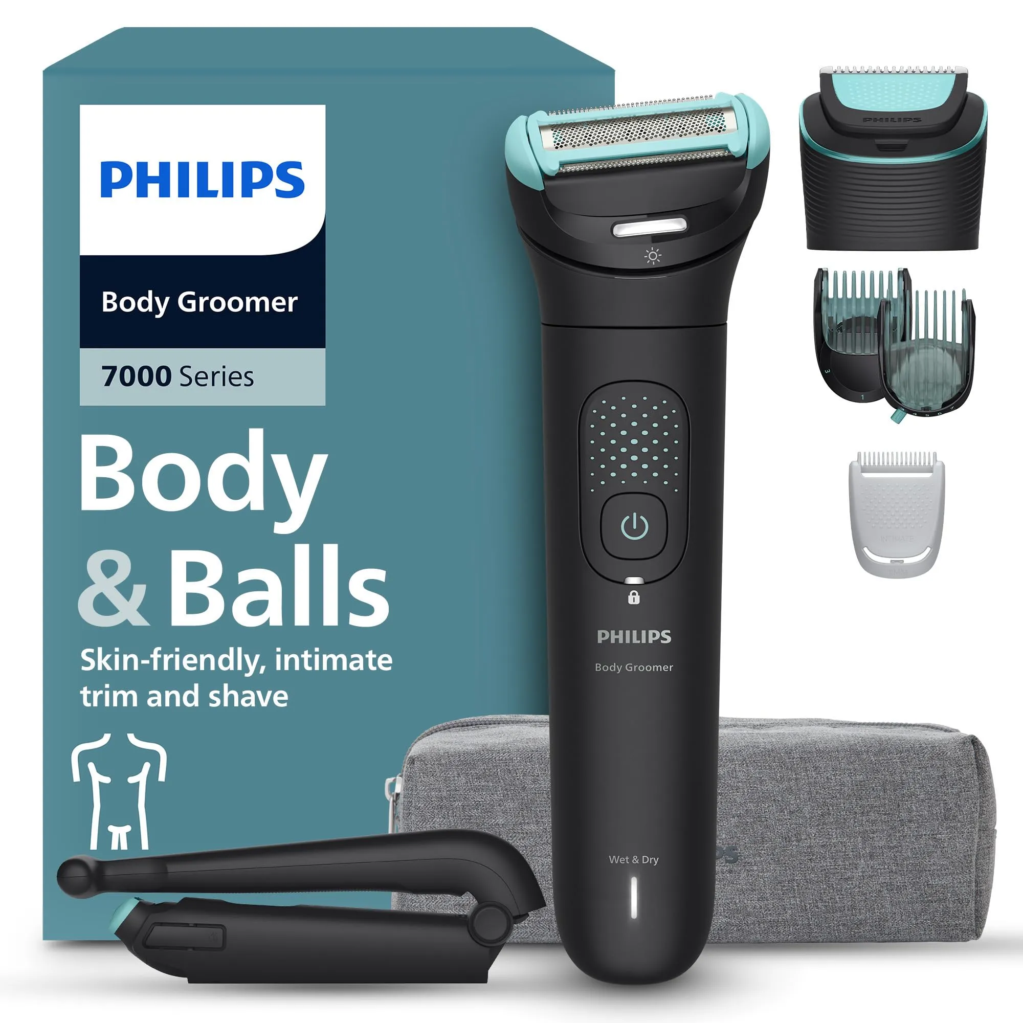Philips Bodygroom Serie 7000 BG7480/15 - Rifinitore Corpo Uomo