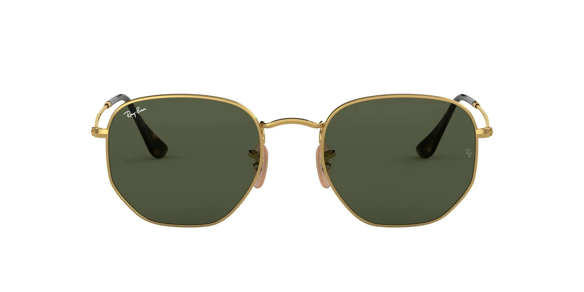Ray-Ban RB3548N Occhiali da Sole Unisex Oro Lenti Cristallo Verde Classico