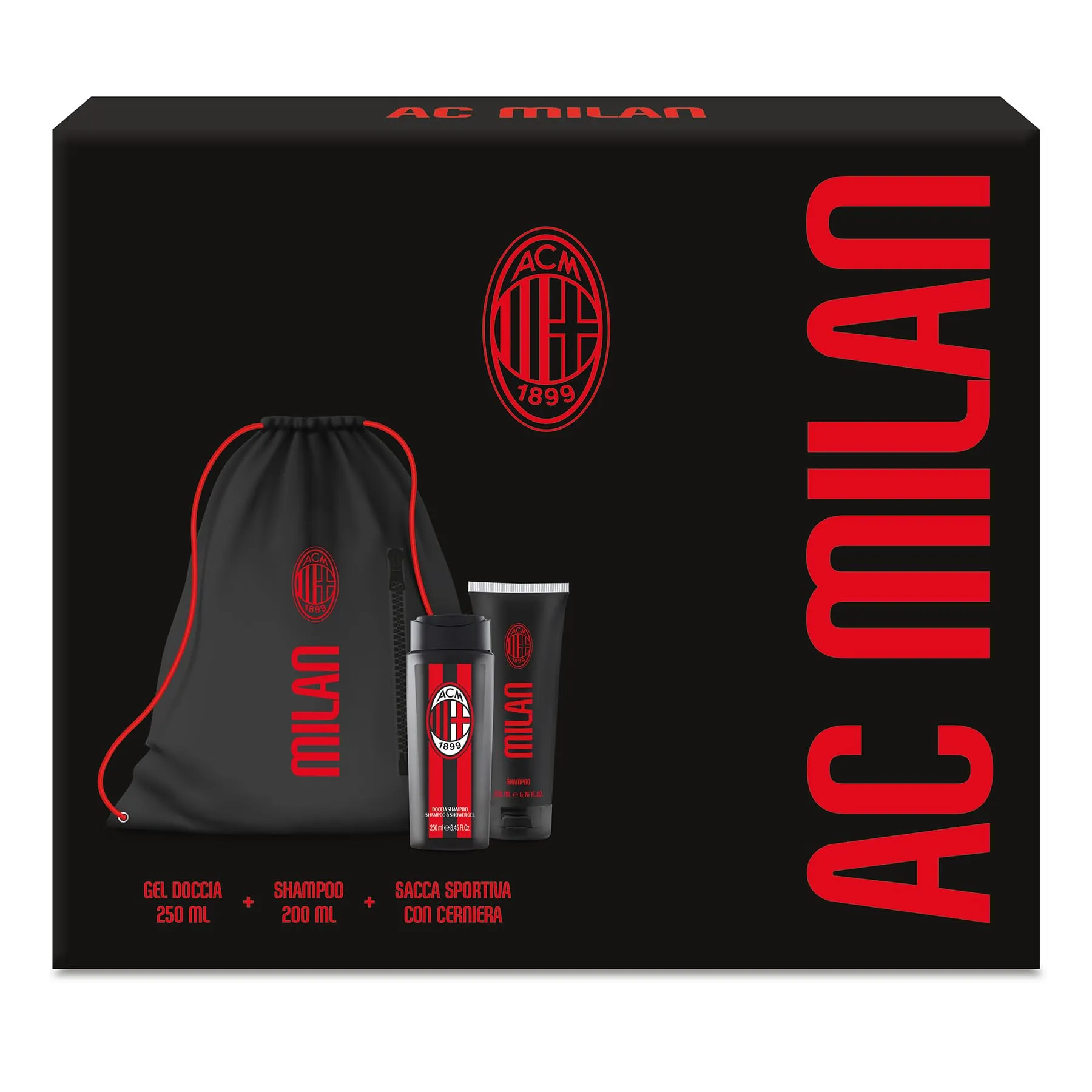 Milan Gift Set Bag: Shampoo, Shower Gel e Sacca Portascarpe
