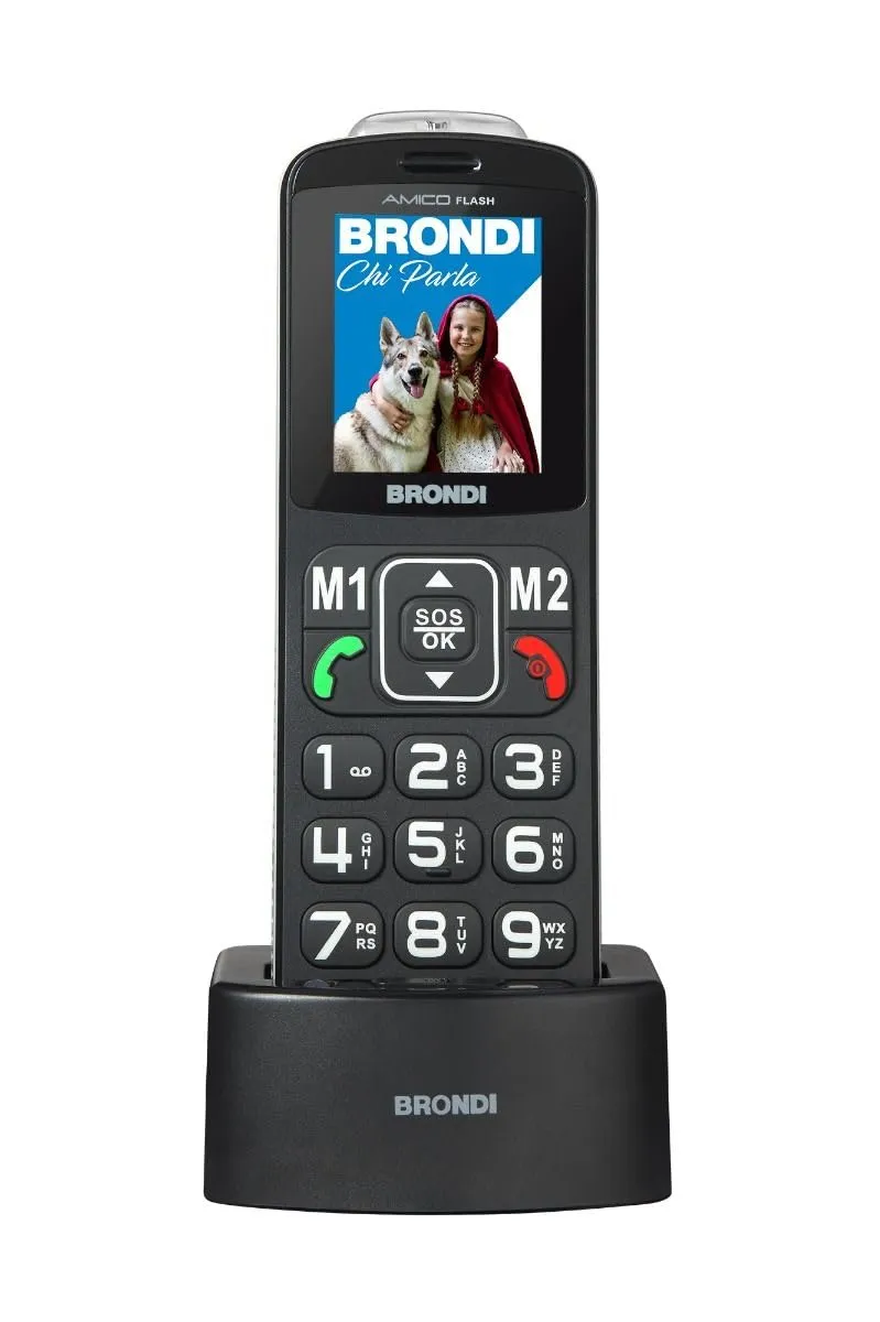Brondi Telefono Amico Flash Nero