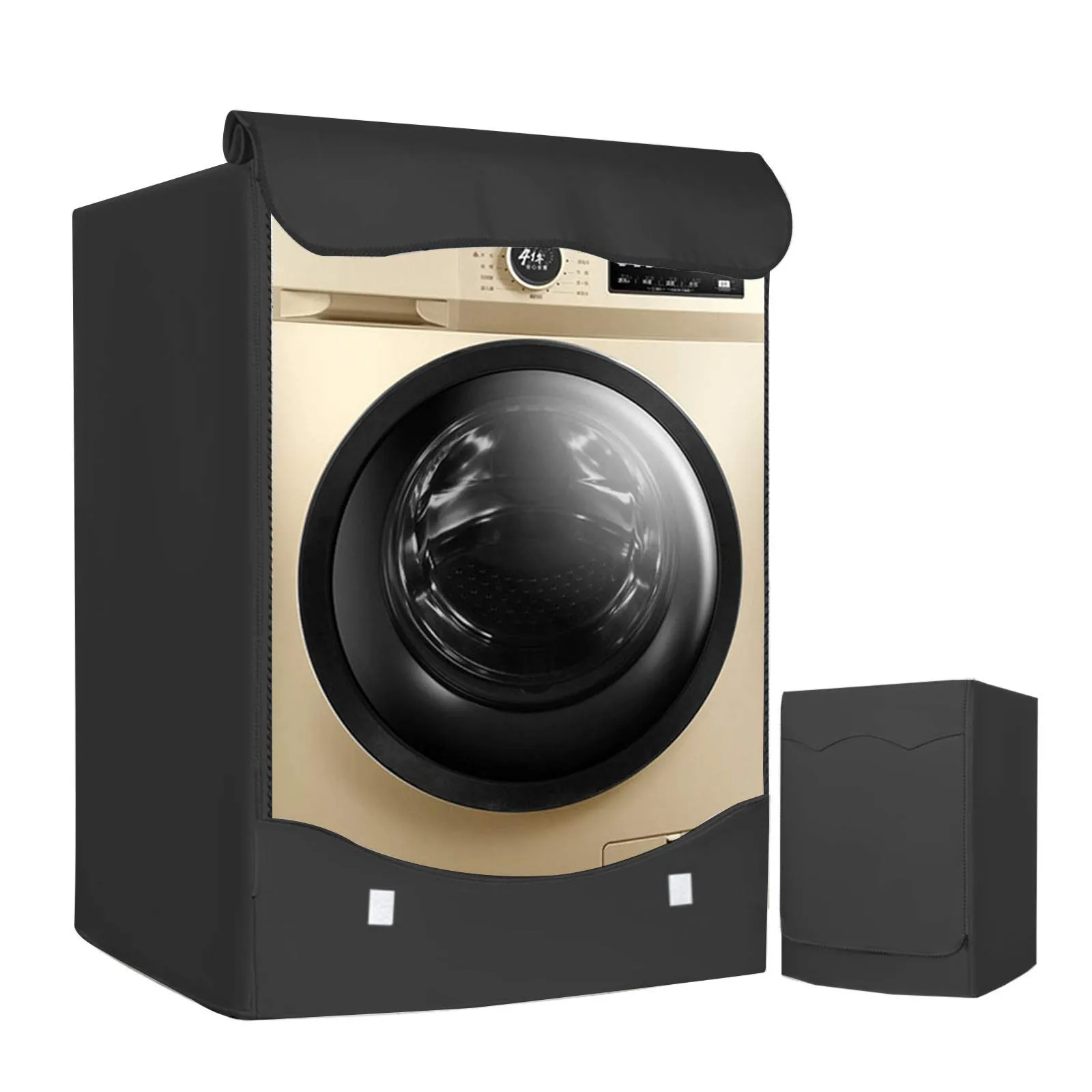 LEESITEC Copertura Lavatrice Impermeabile Argento