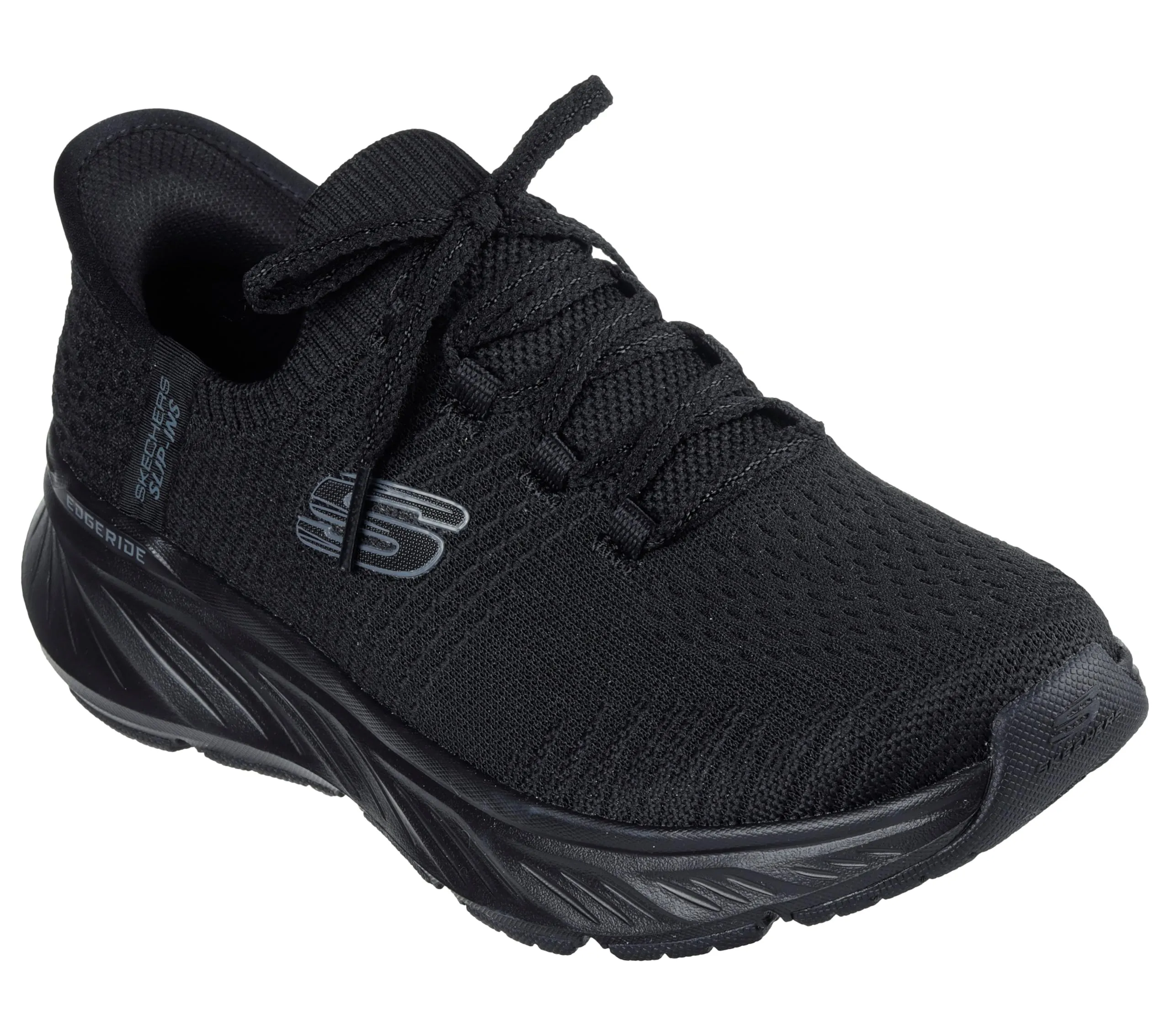 Skechers EDGERIDE Impression, Scarpe da Ginnastica Donna, Black, 40 EU