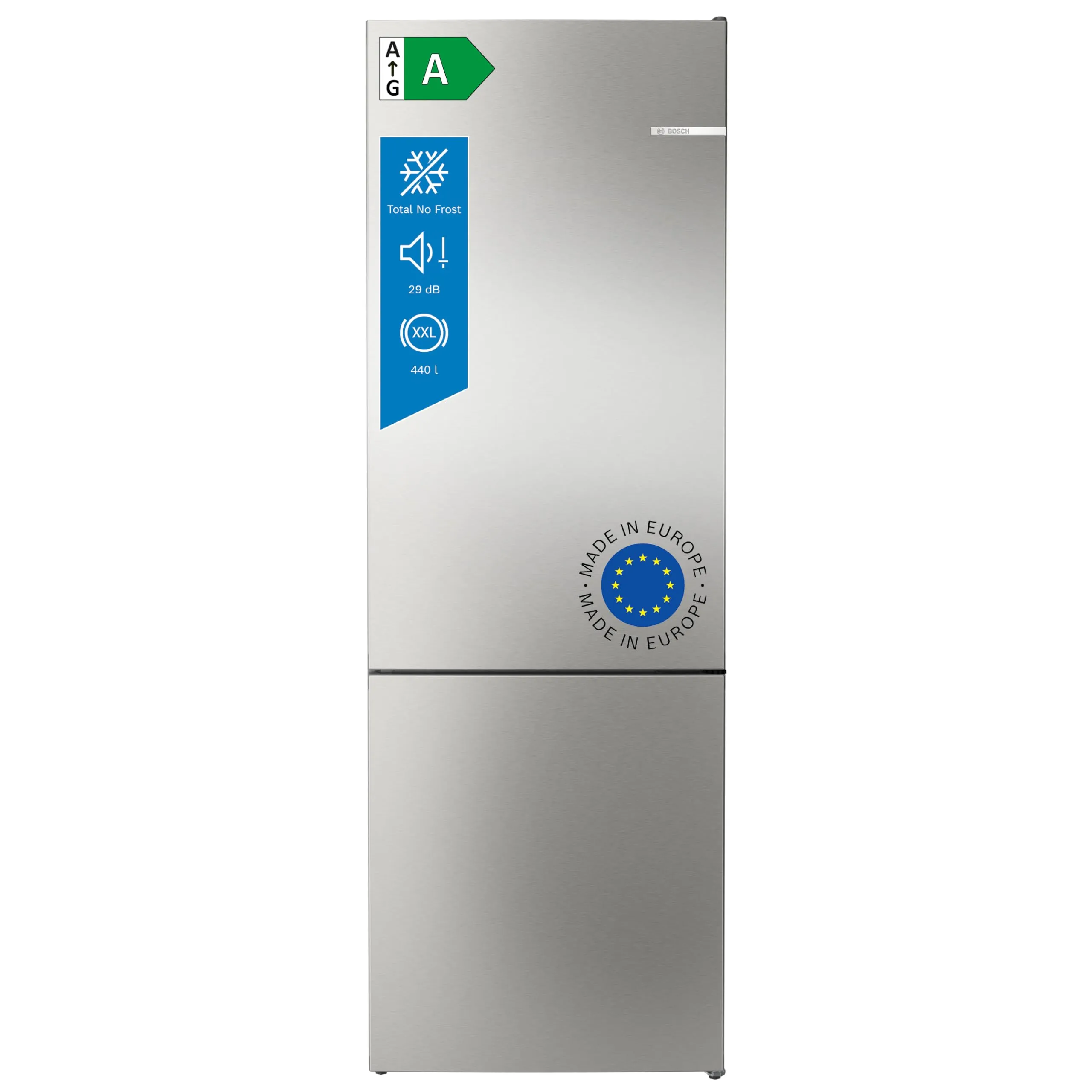 Frigorifero Combinato Bosch KGN492IAF Serie 4 Total No Frost VitaFresh XXL Acciaio