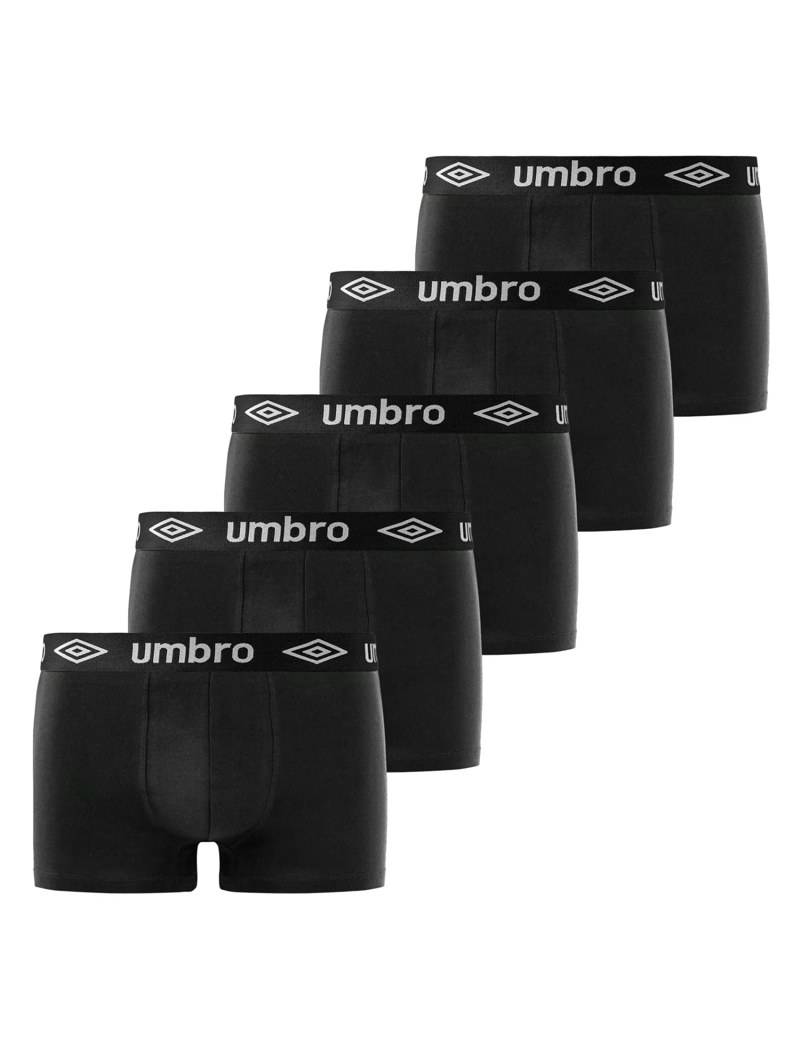 UMBRO Boxer Uomo 100% Cotone - Set da 5