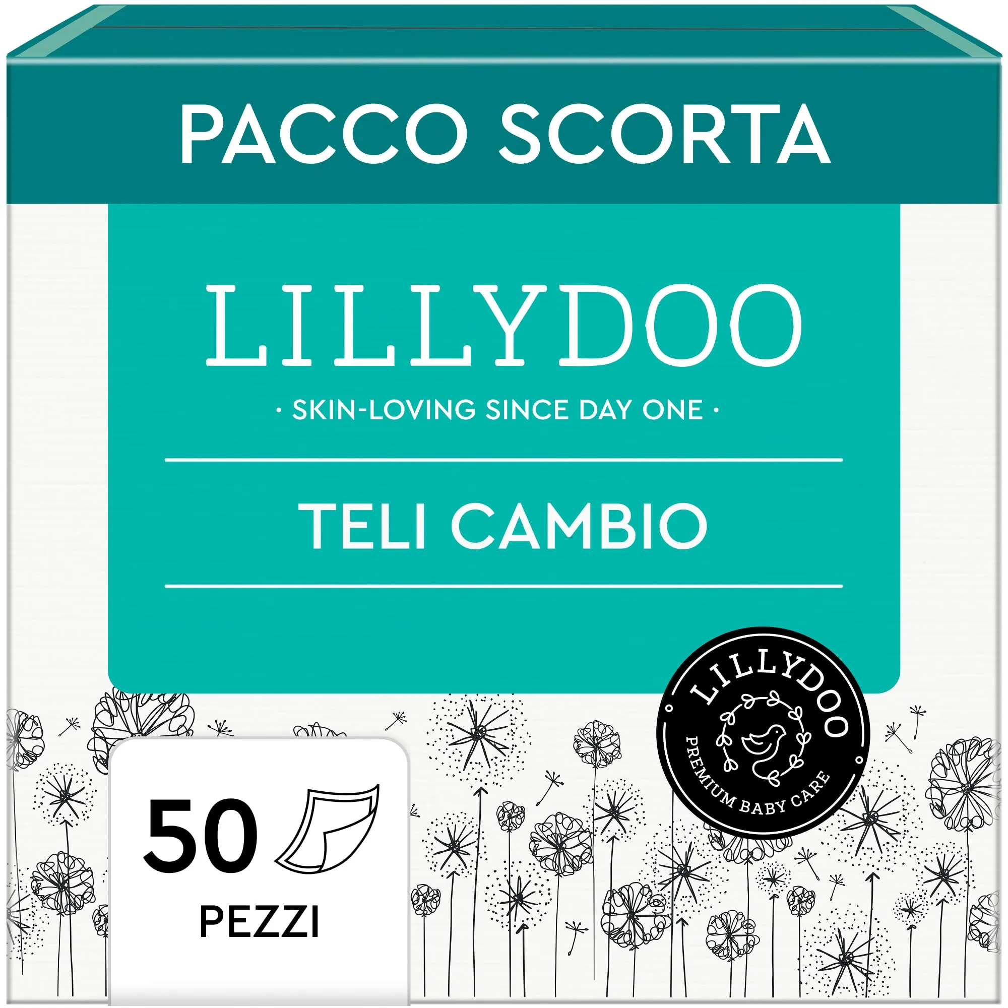Teli Cambio LILLYDOO 60x60cm - 50 Pezzi
