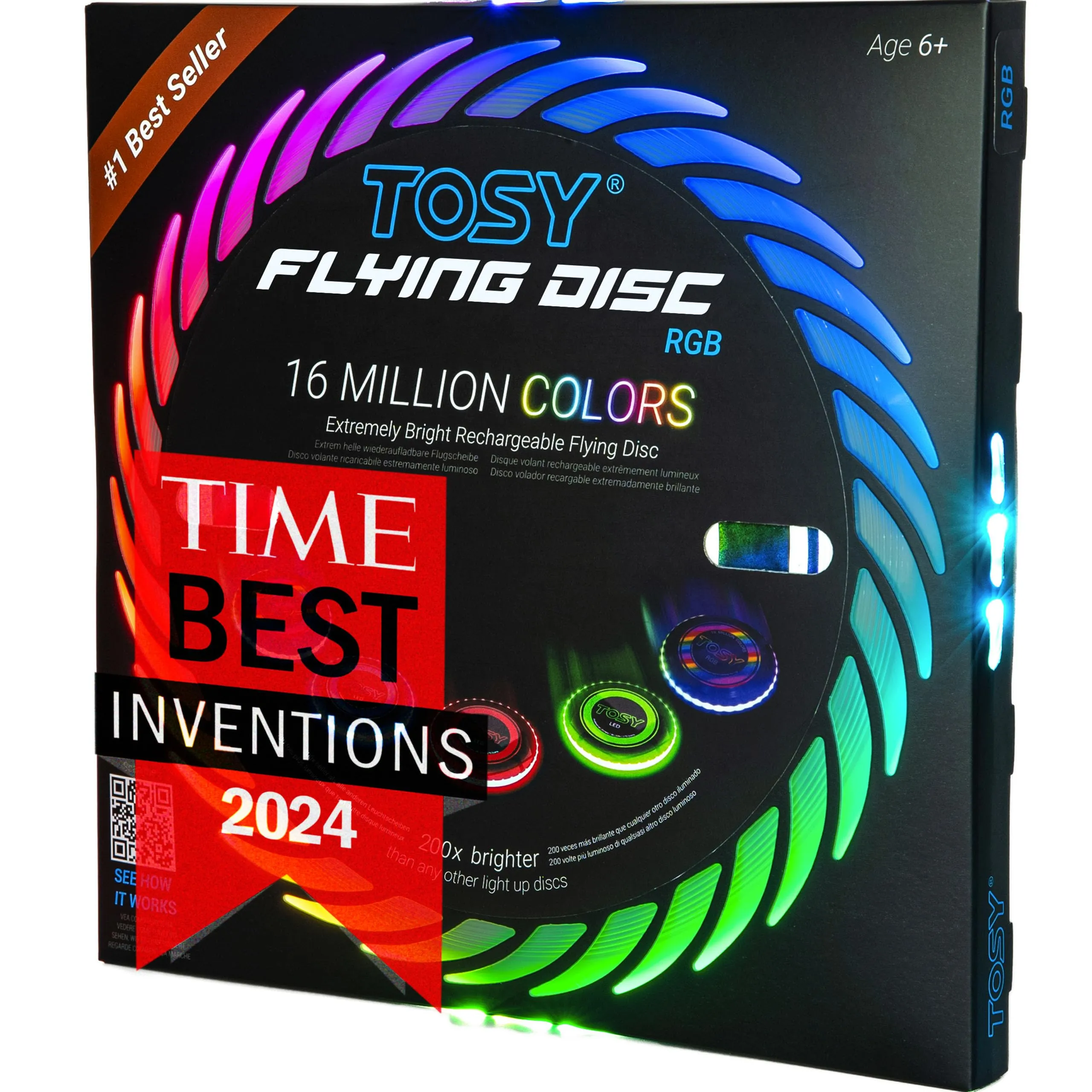 TOSY Disco Volante LED RGB - 16 Milioni di Colori per un Divertimento Luminoso