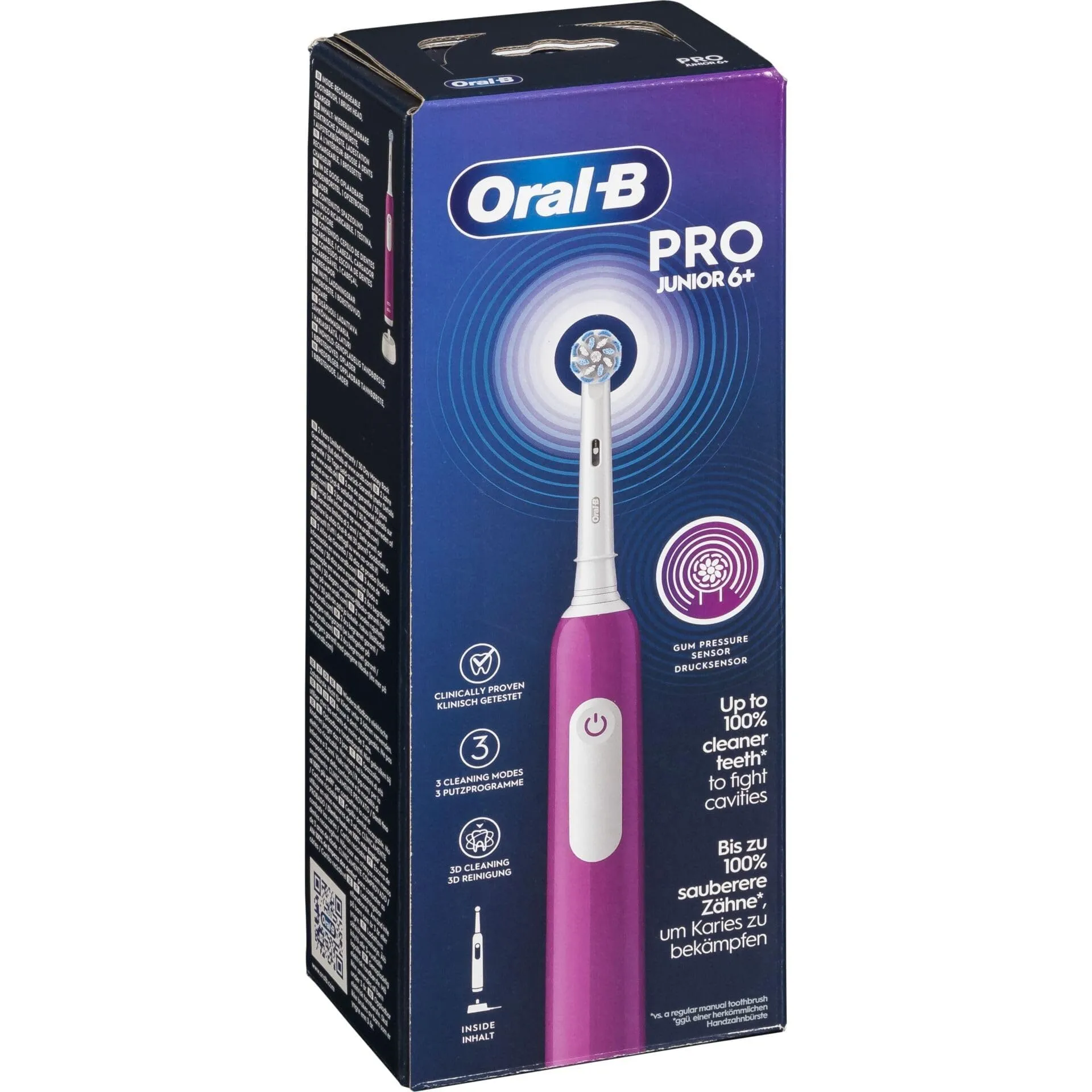 Oral-B Spazzolino Elettrico Ricaricabile Pro Junior Viola