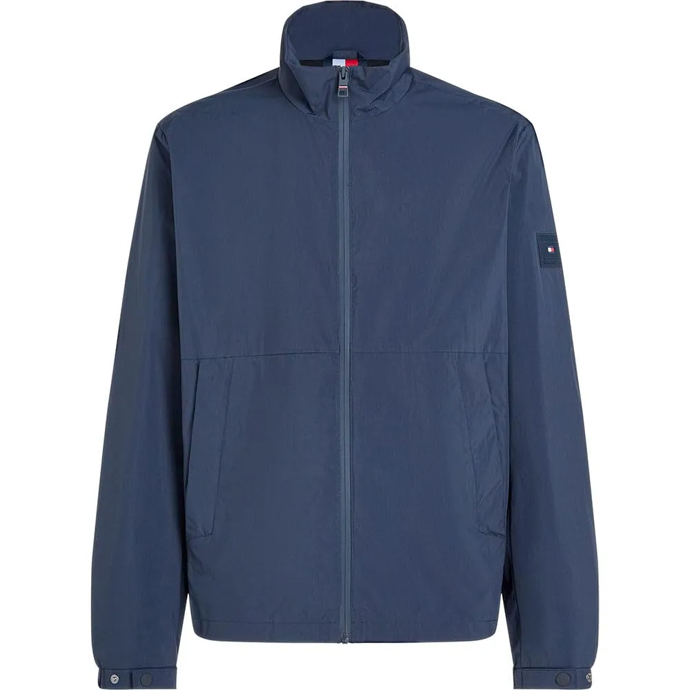 Tommy Hilfiger Giacca Blouson Uomo Branded con Zip, Blu