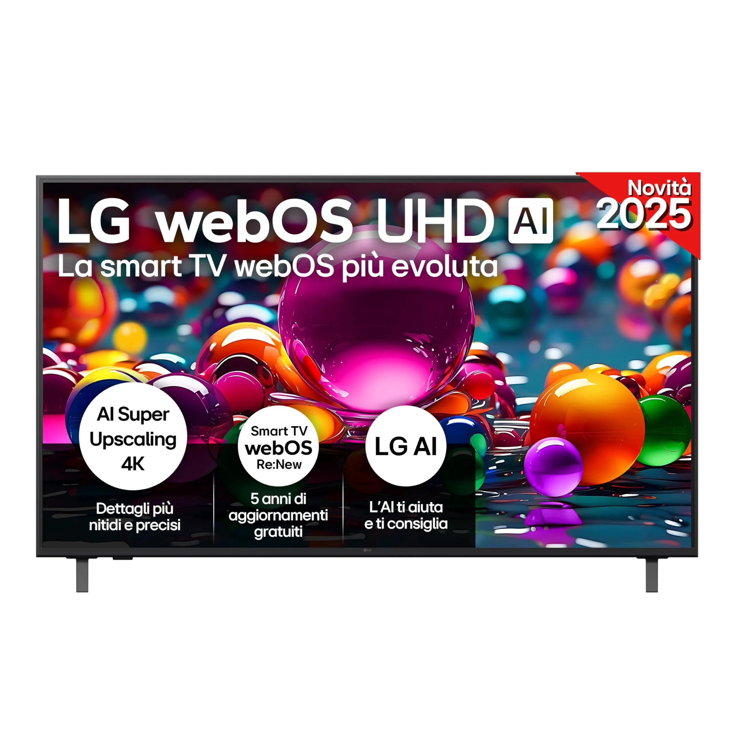 LG 55UA75006LA Smart TV 4K Ultra HD 55 pollici webOS AI UA75 2025