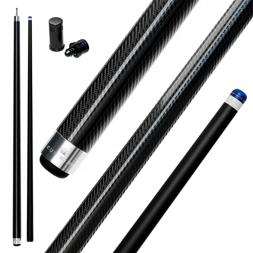 Cue-King Pro Series - Stecca da biliardo in carbonio di grado militare