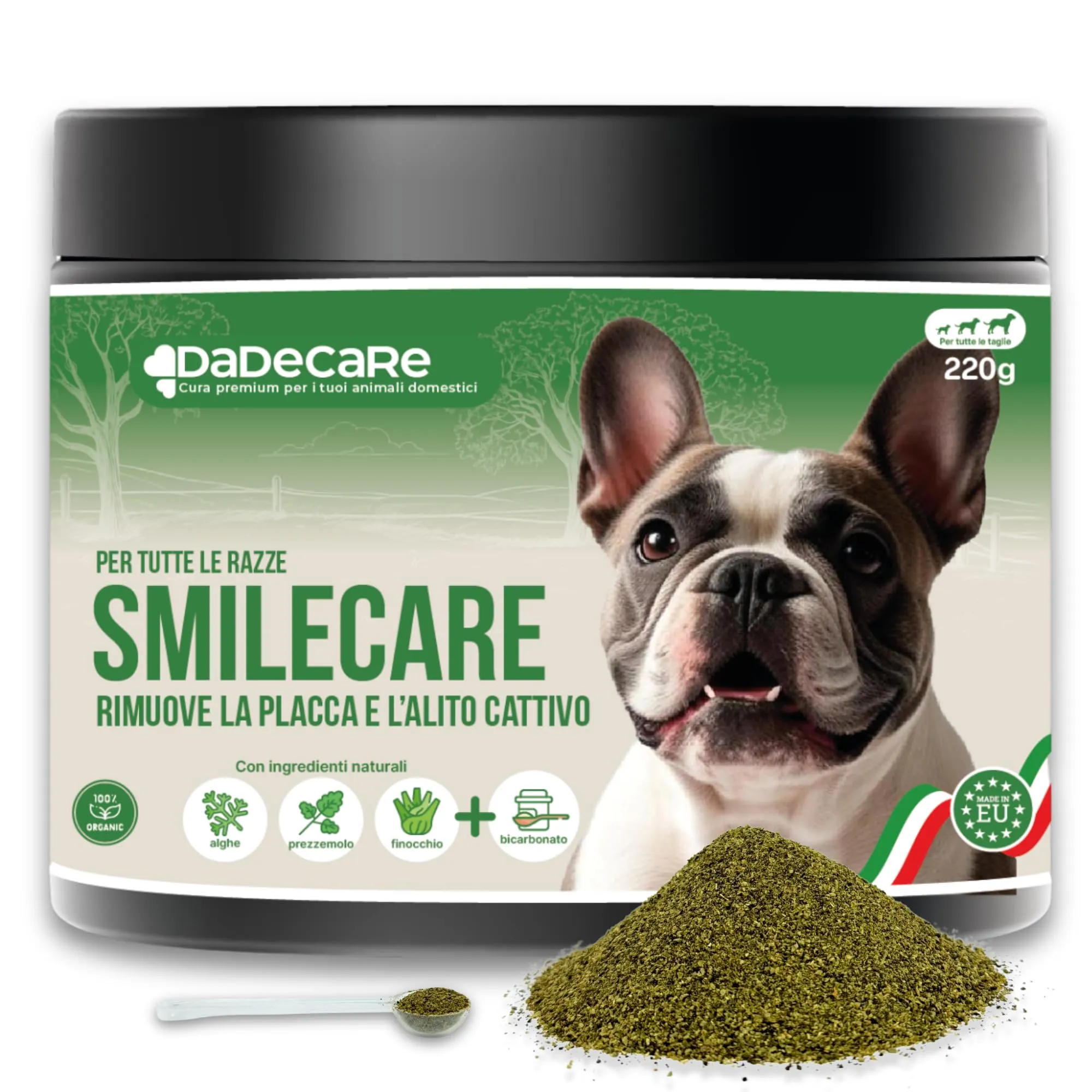 Smilecare - Polvere per alito cattivo 220 g alga Kelp
