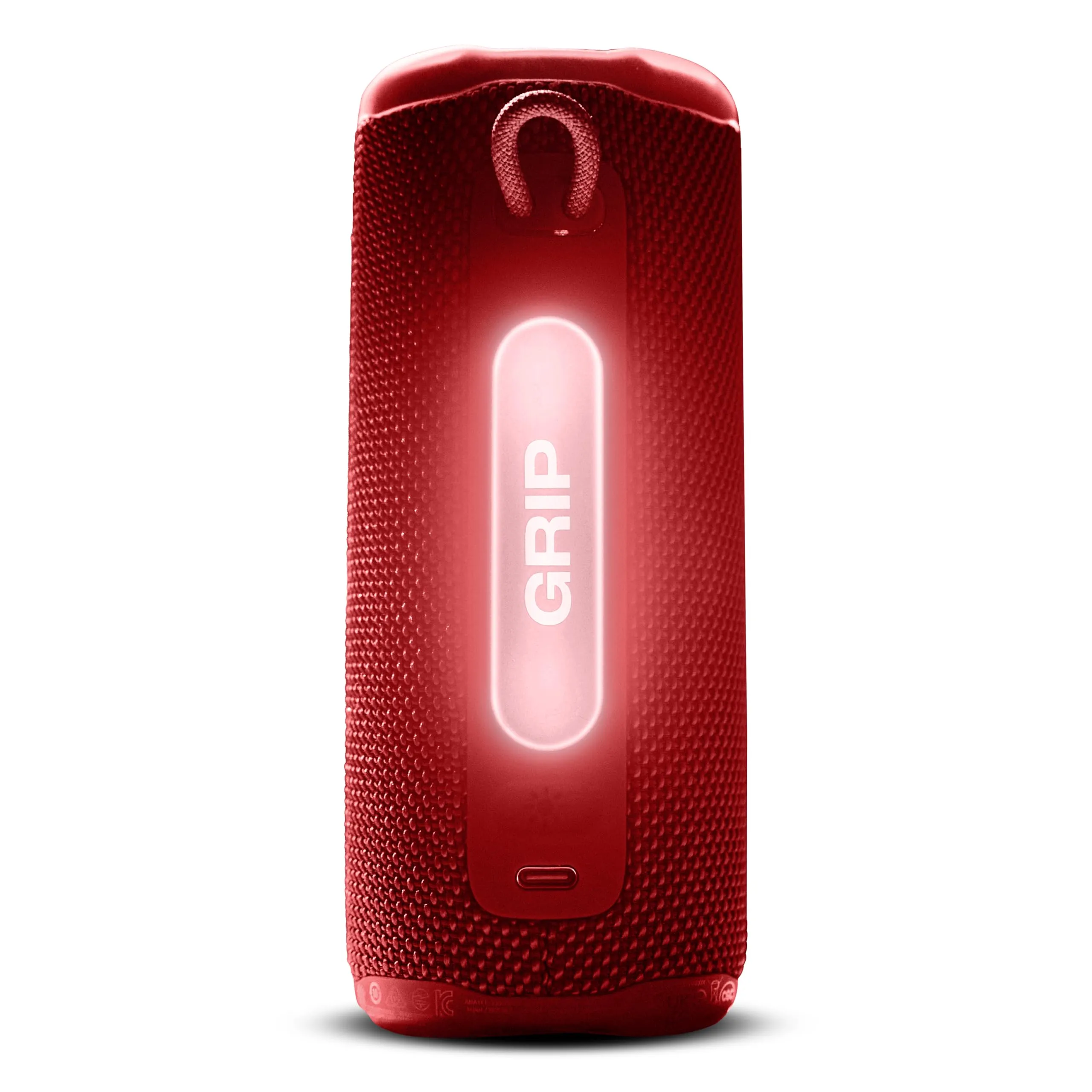 JBL Grip - Speaker Bluetooth Portatile Rosso, Audio Potenziato da AI