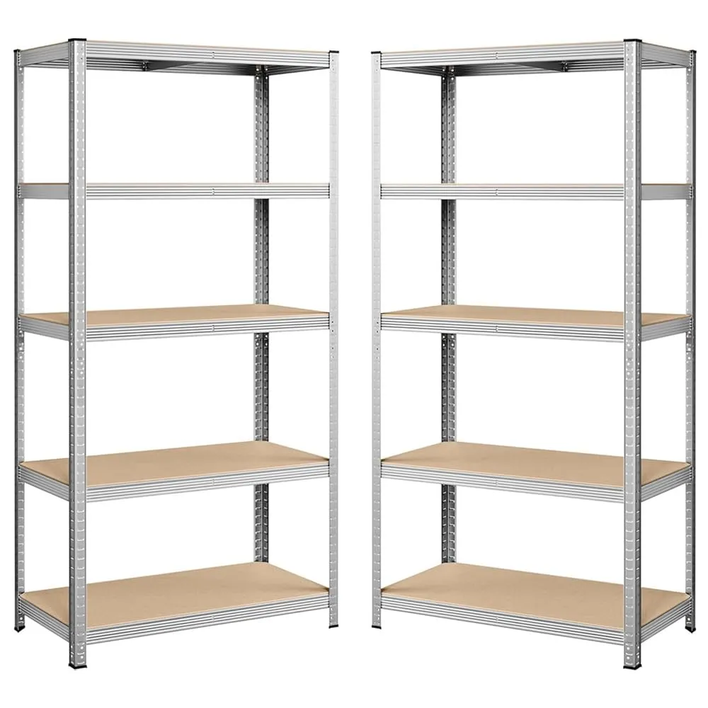 VIRSUS 2 Scaffali in Metallo e MDF a 5 Ripiani