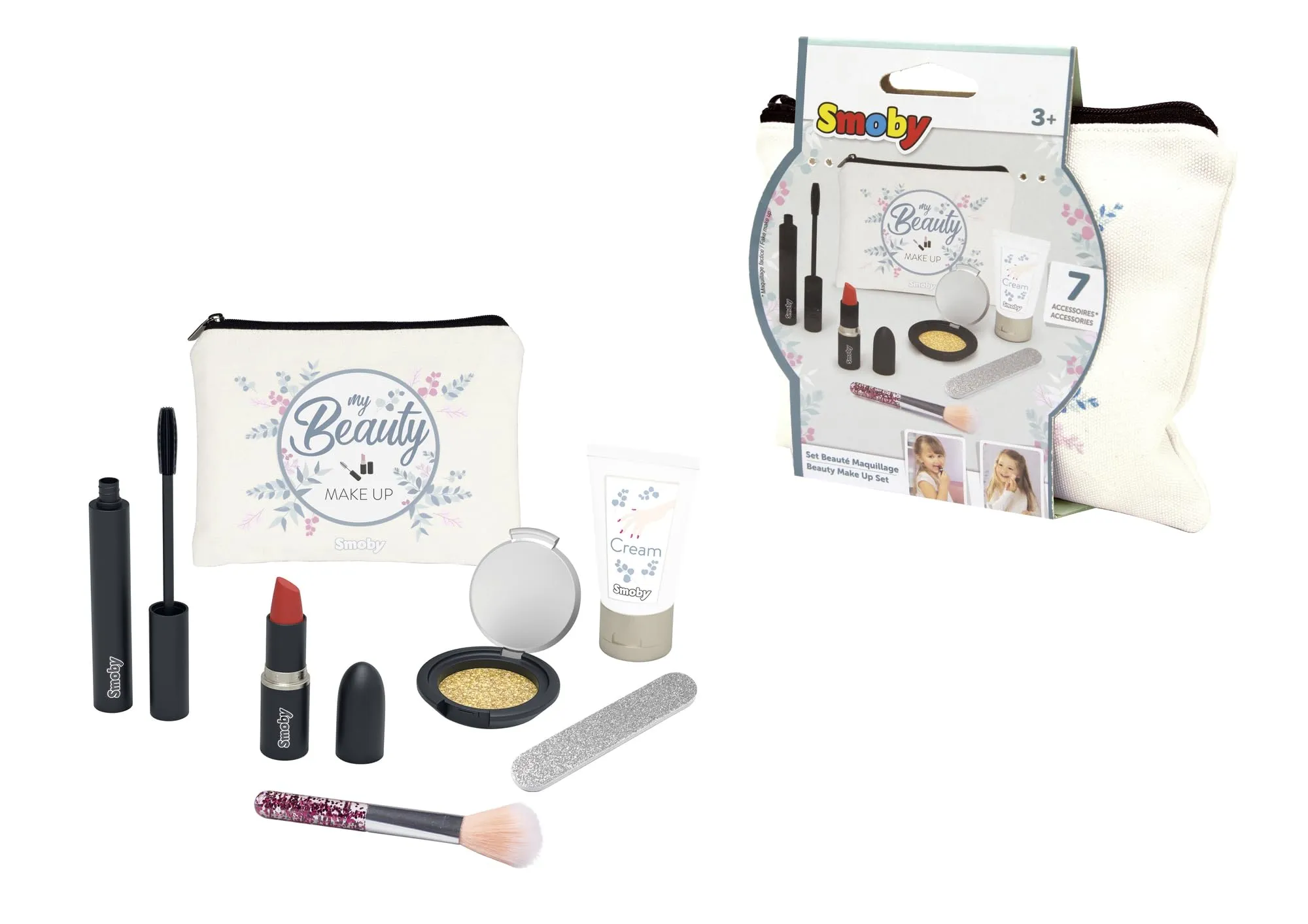 Smoby Set Bellezza Beige - Valigetta Trucco Giocattolo per Bambini