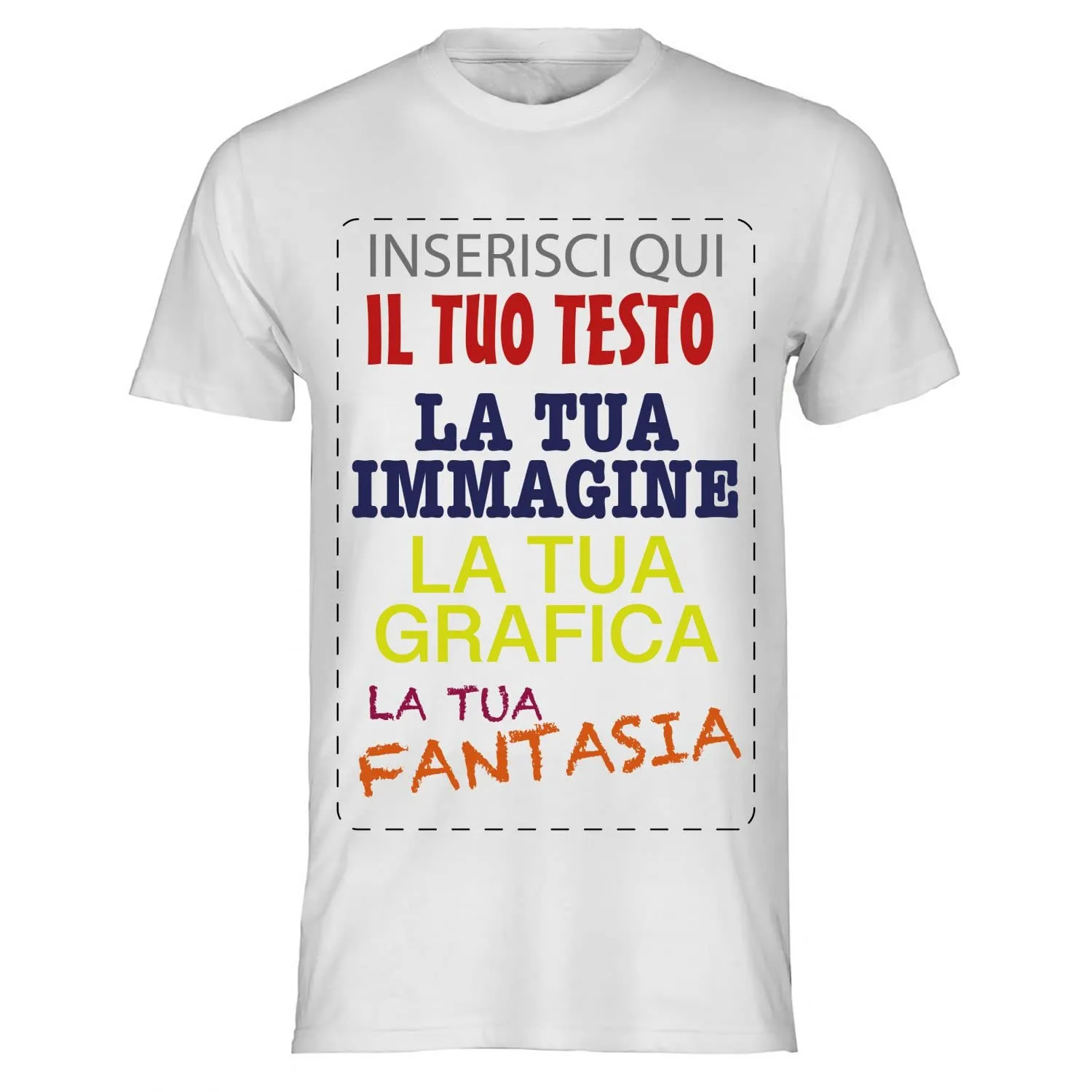 T-shirt Personalizzabile in Cotone 100% Made in Italy