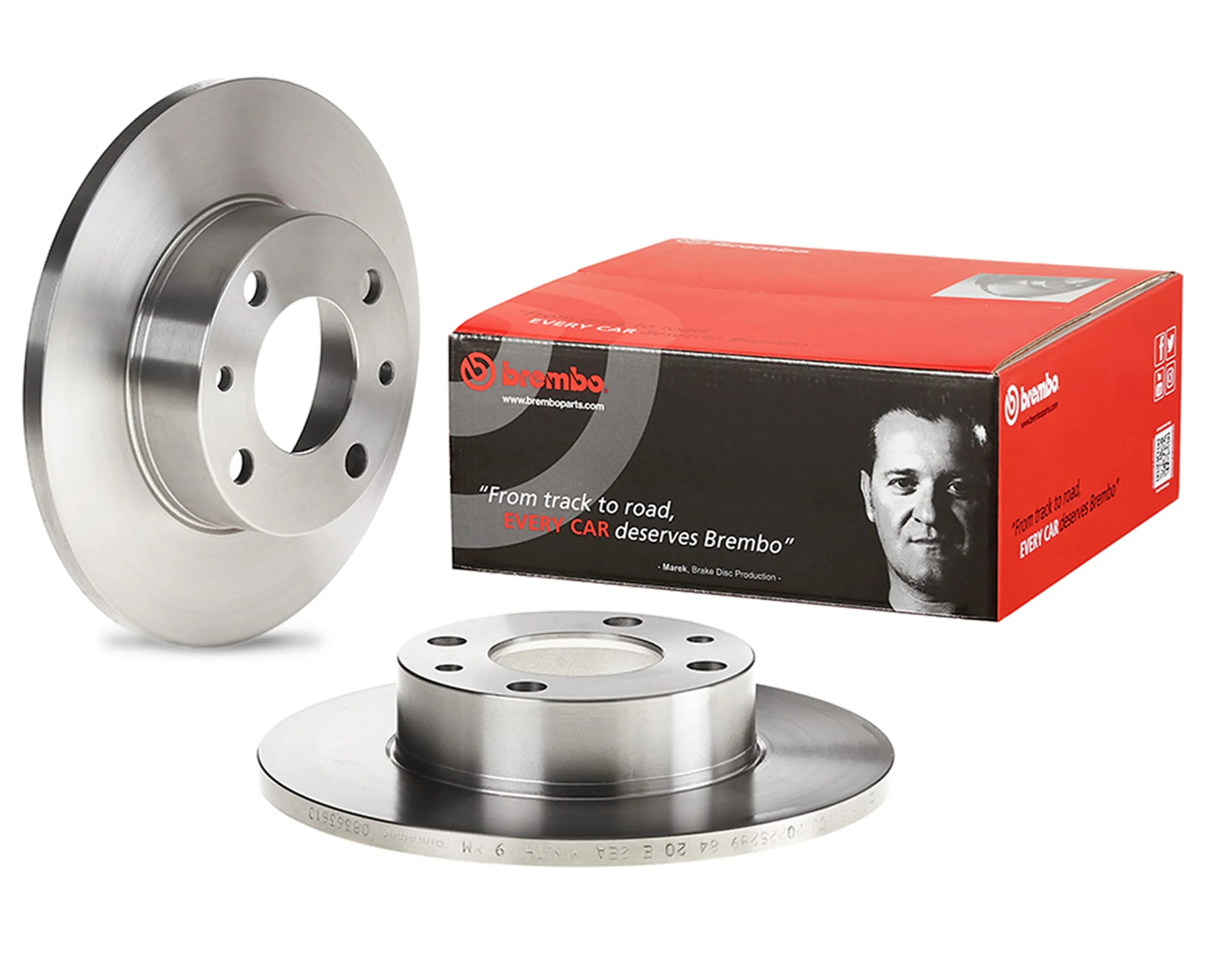 Brembo 08.3636.10 - Set di 2 Dischi Freno Anteriori/Posteriori