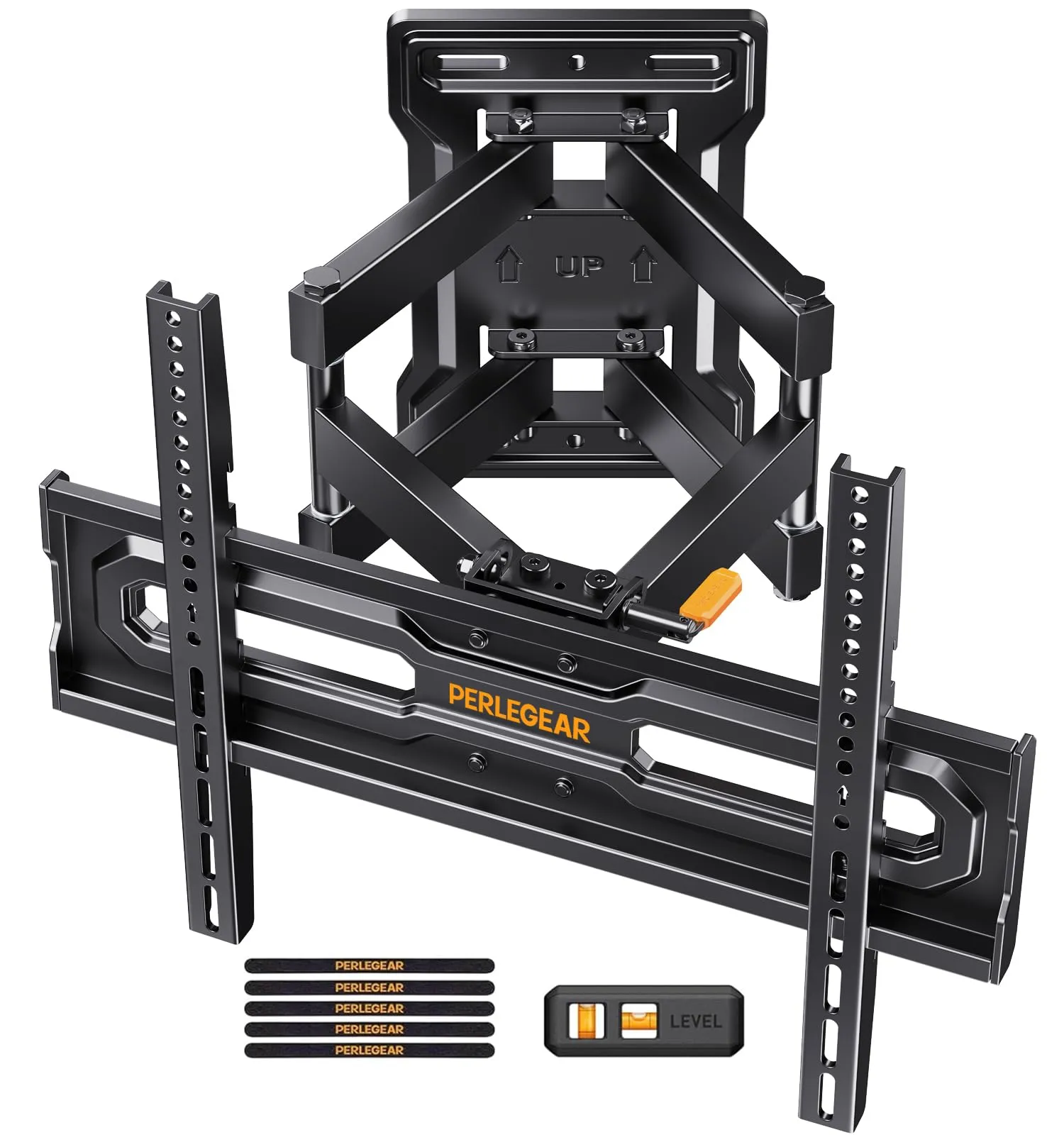 Perlegear Supporto TV Parete Orientabile e Inclinabile 23-70 pollici, VESA 400x400, 50kg