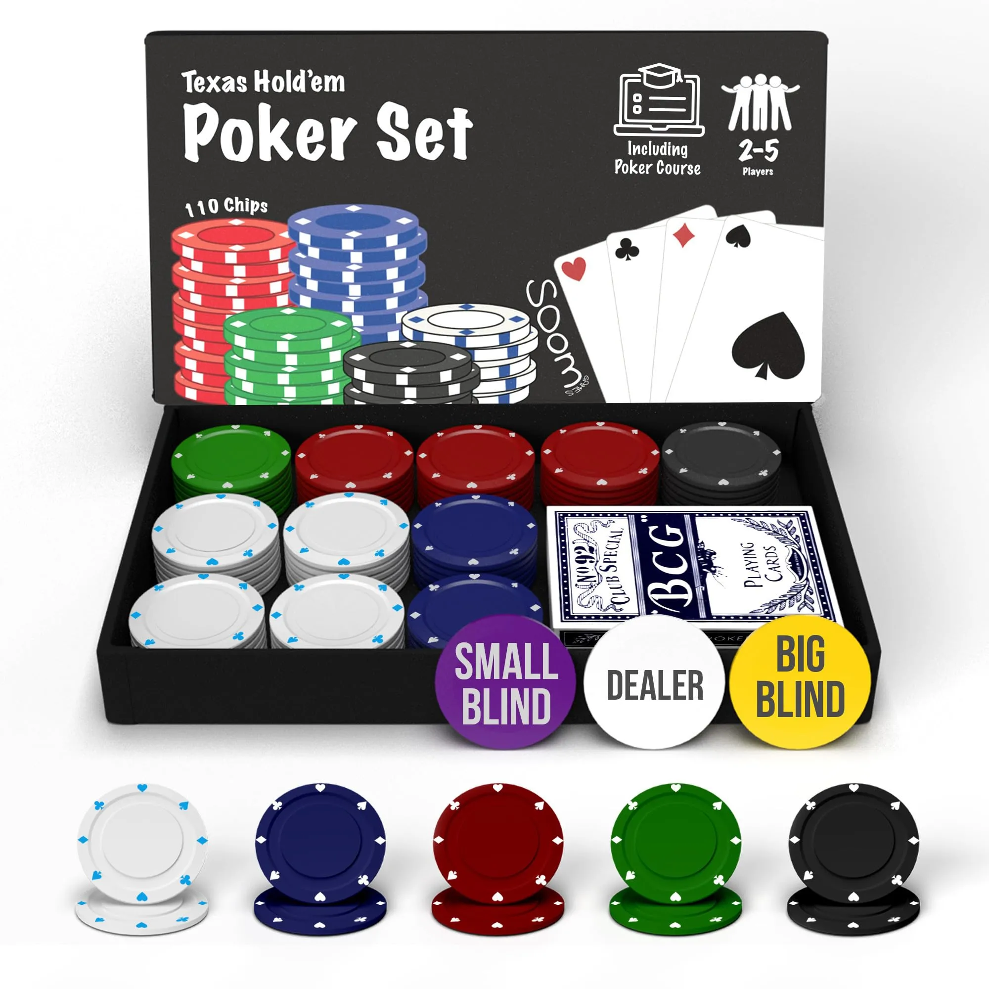 Soom Games - Set Poker per 2-5 Giocatori