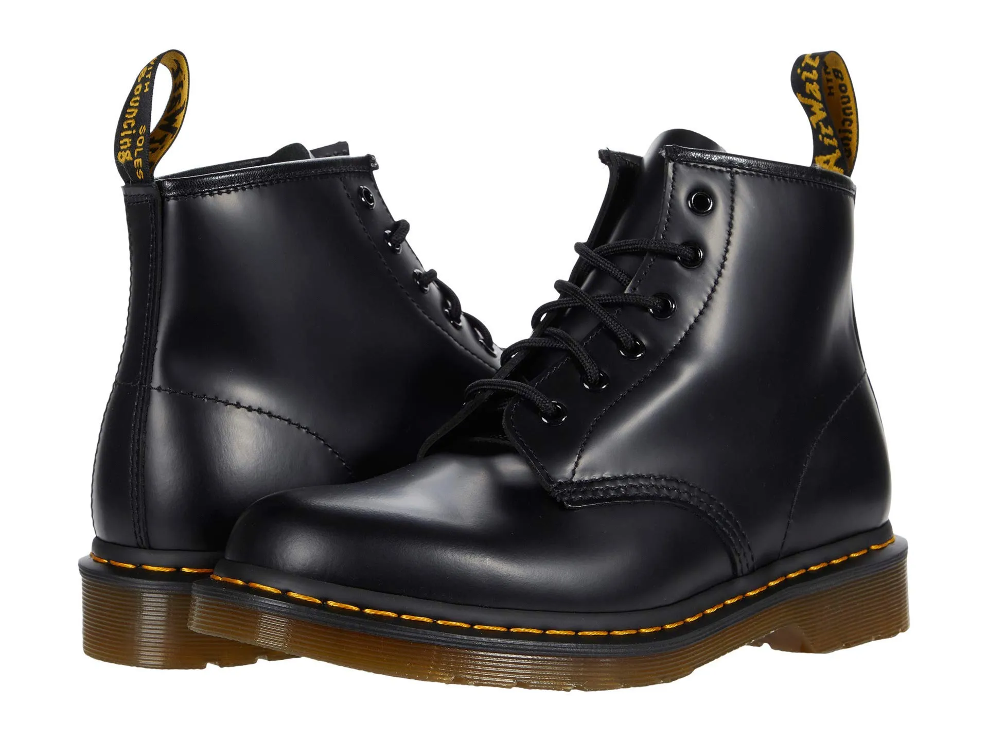 Dr. Martens 101 Smooth Stivaletti con Lacci, Unisex - Adulto, Nero
