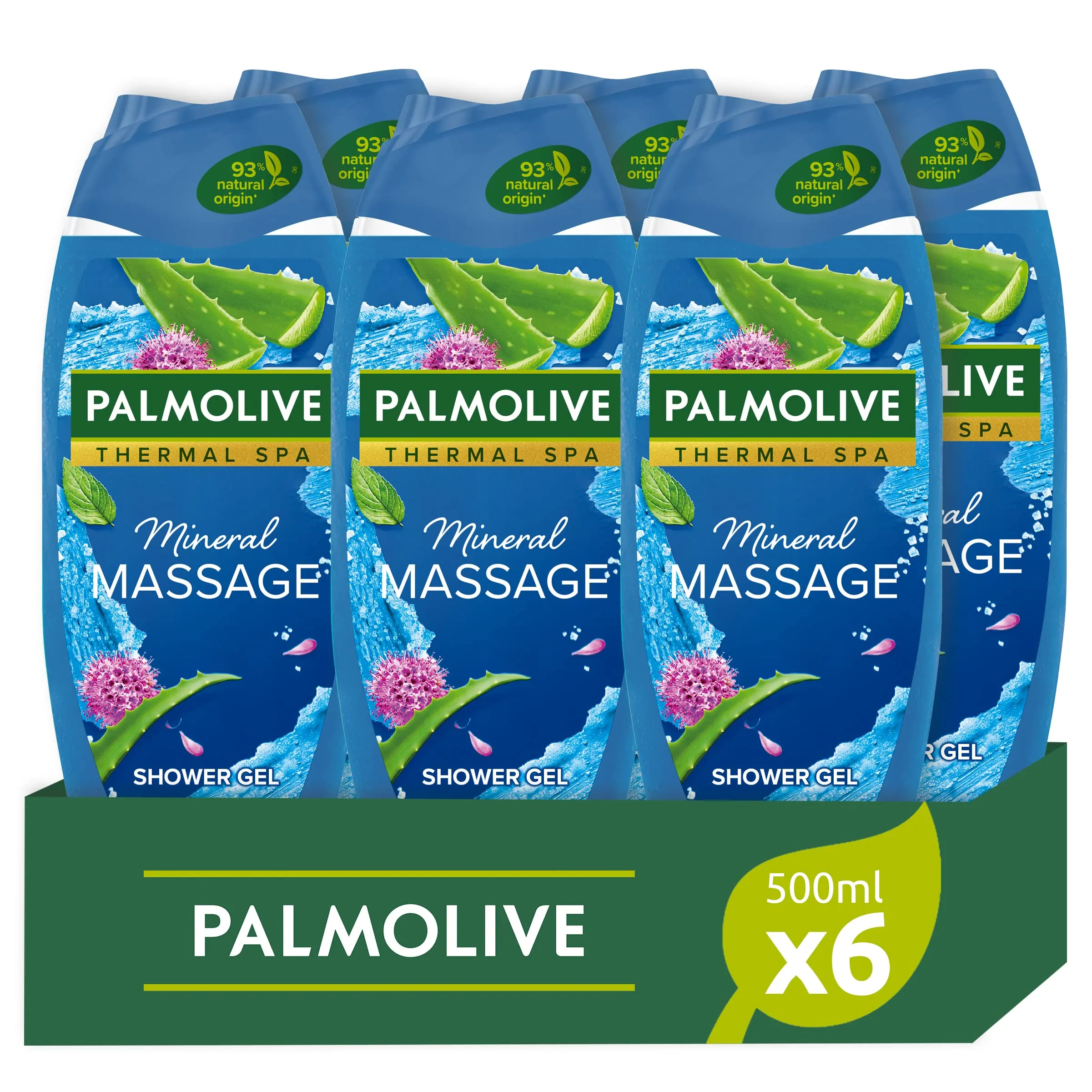 Palmolive Thermal Spa Mineral Massage Bagnoschiuma 500ml (Confezione da 6)