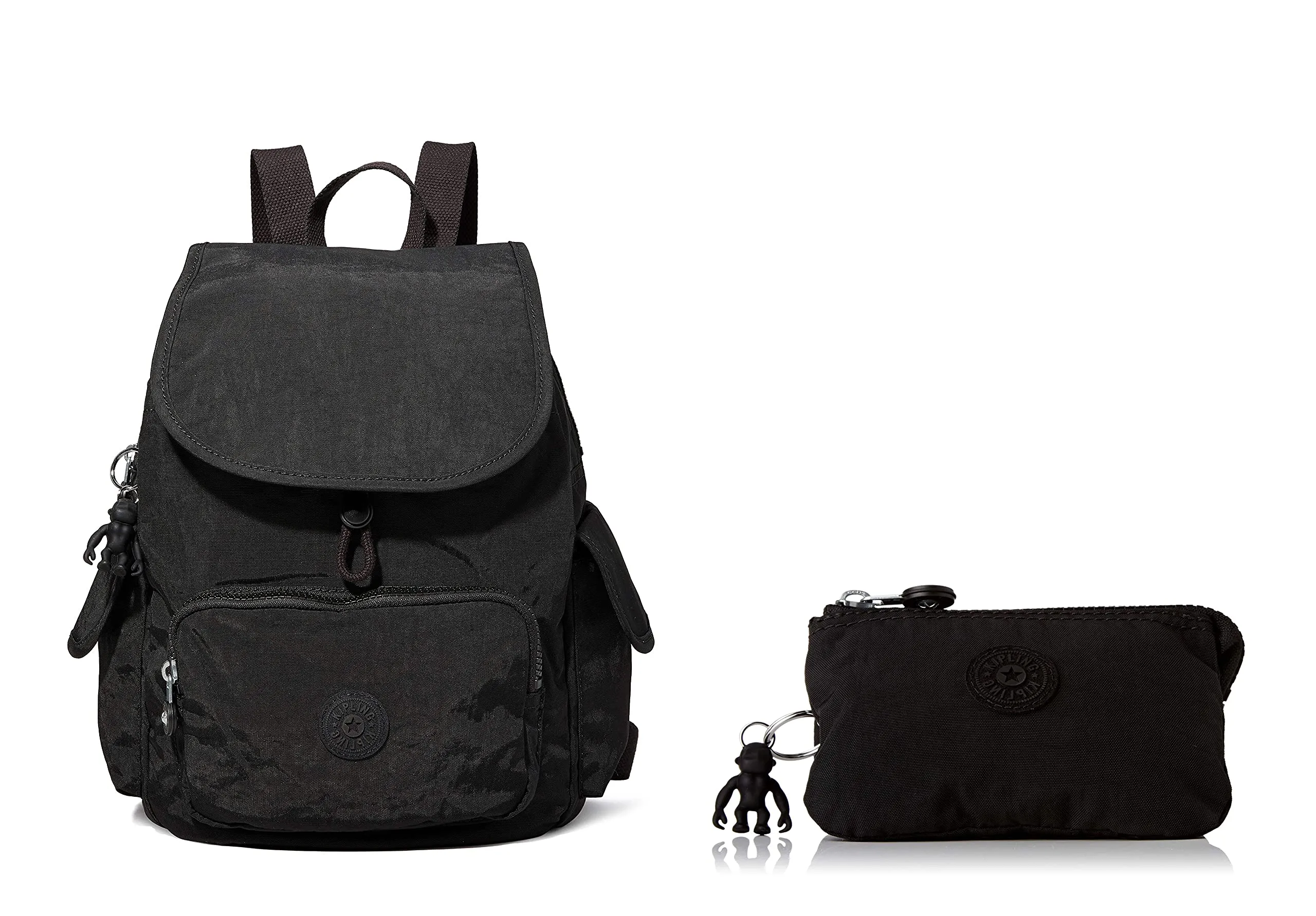 Kipling Zaino Seoul Go S Nero con Pochette