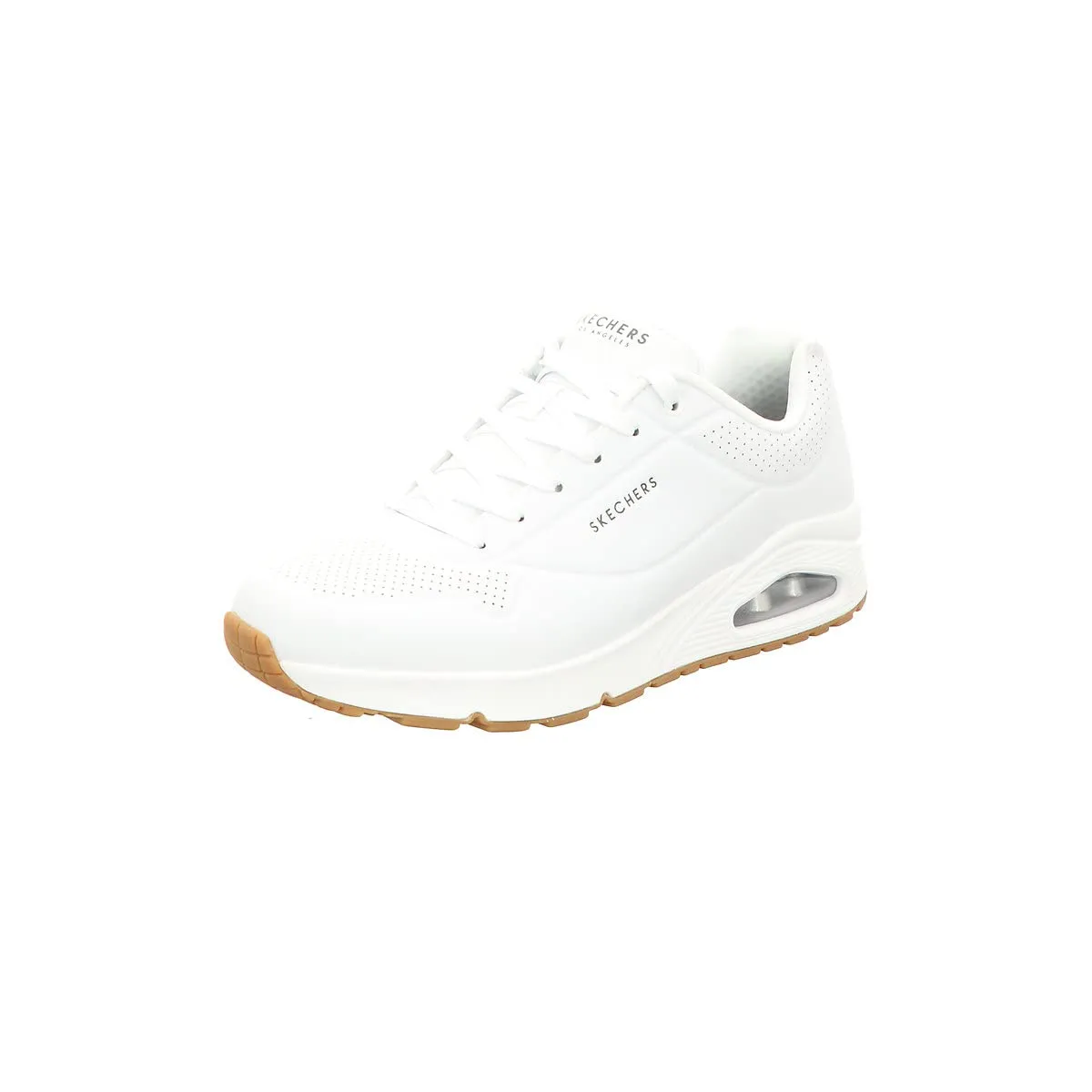 Skechers Uno Stand On Air, Scarpe da Ginnastica Uomo, White Durabuck Trim
