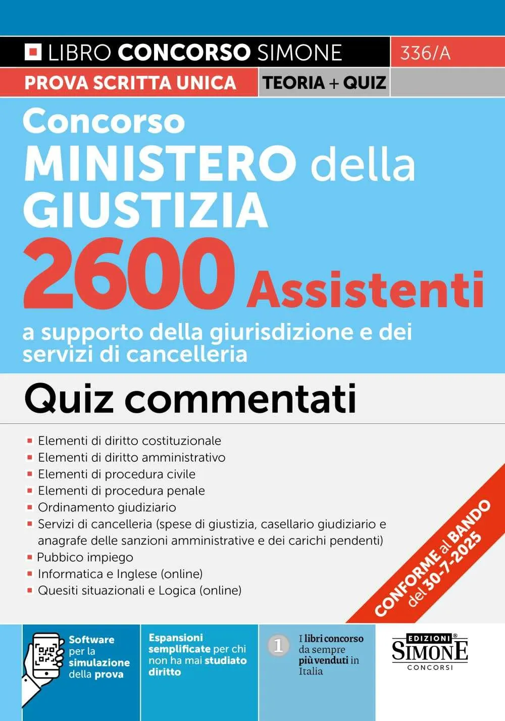 Concorso Ministero della Giustizia 2600 Assistenti - Quiz Commentati