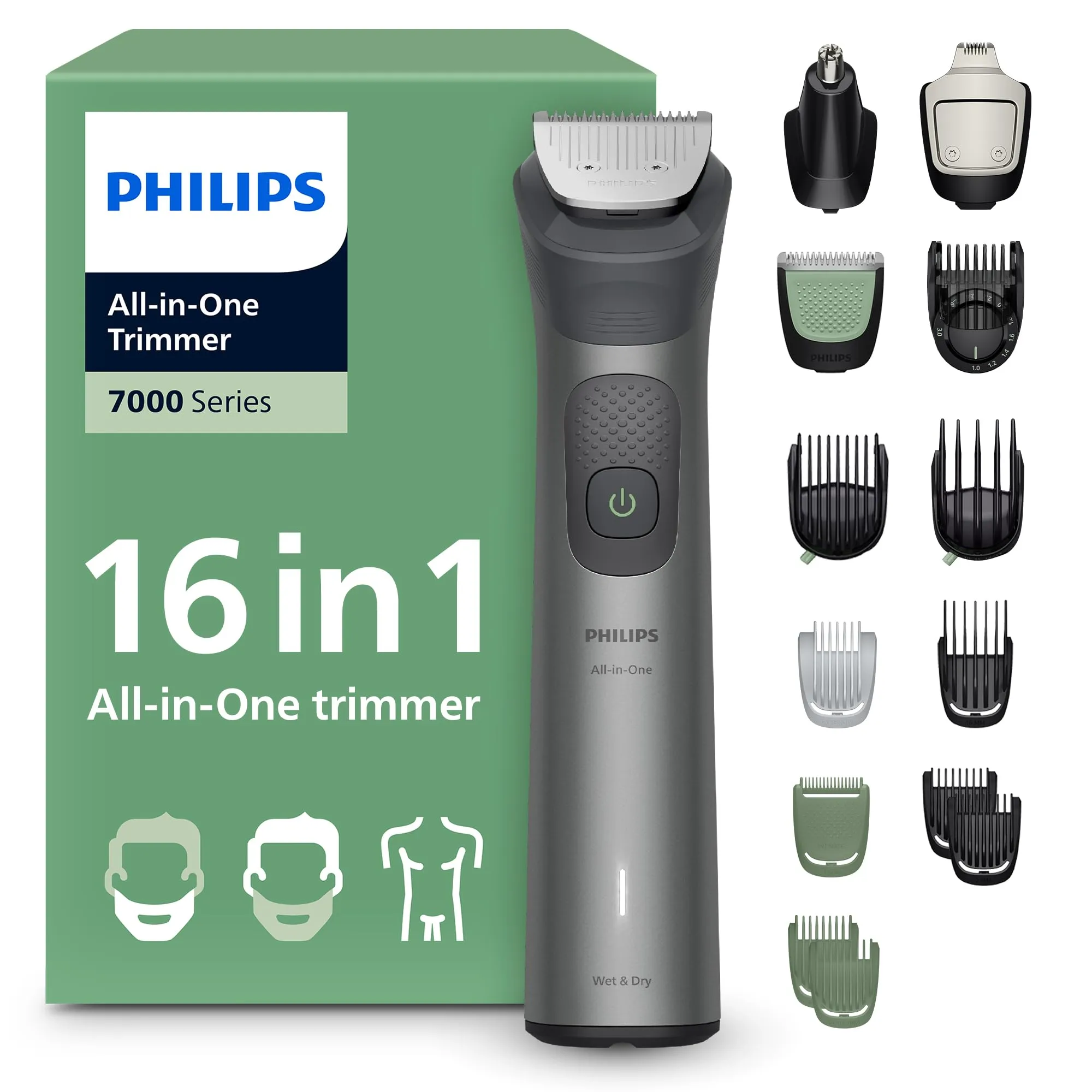 Philips Multigroom Serie 7000 MG7931/15 - Rifinitore All-in-one 16 in 1