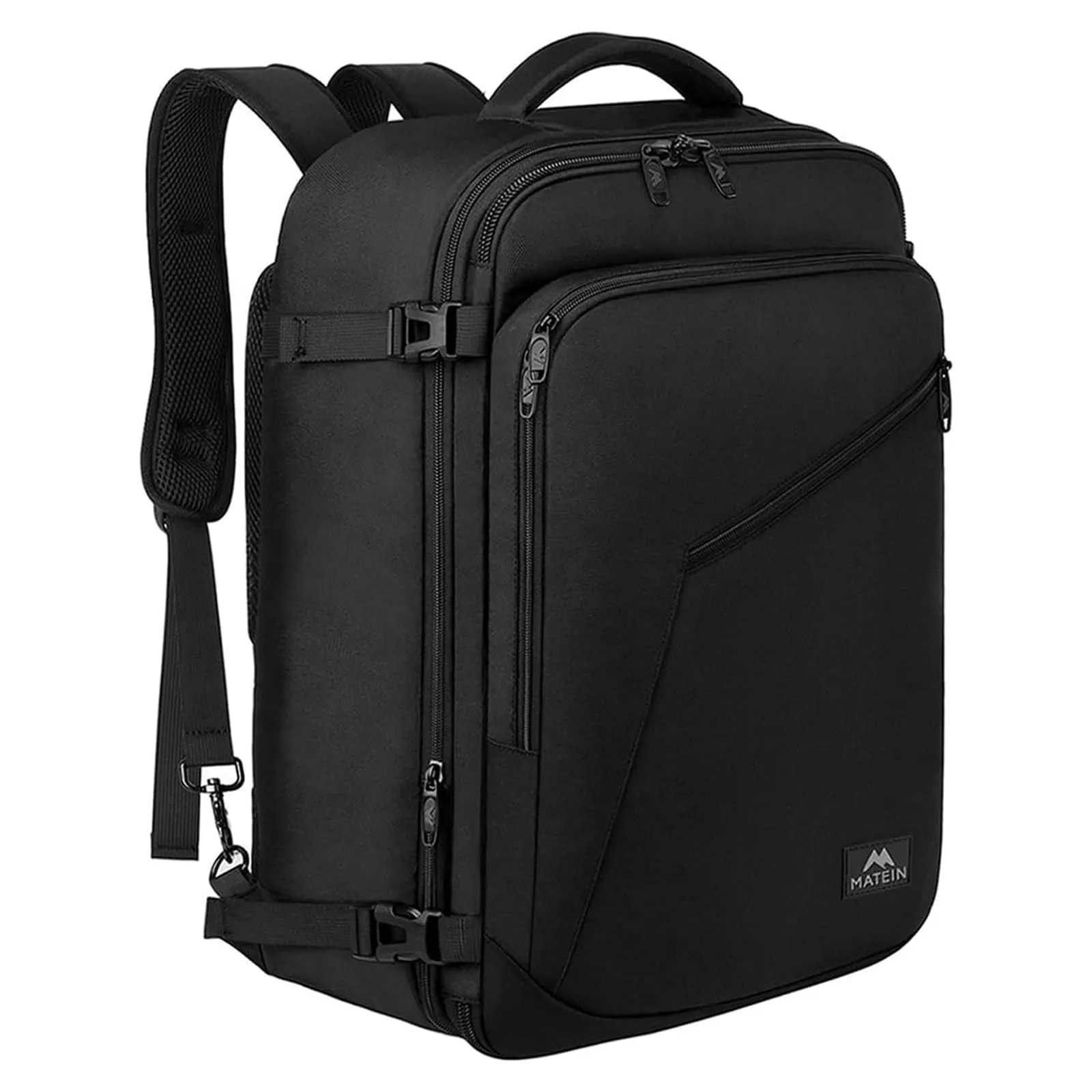 MATEIN Zaino Viaggio 40x30x20 Nero - Bagaglio a Mano Aereo 30L