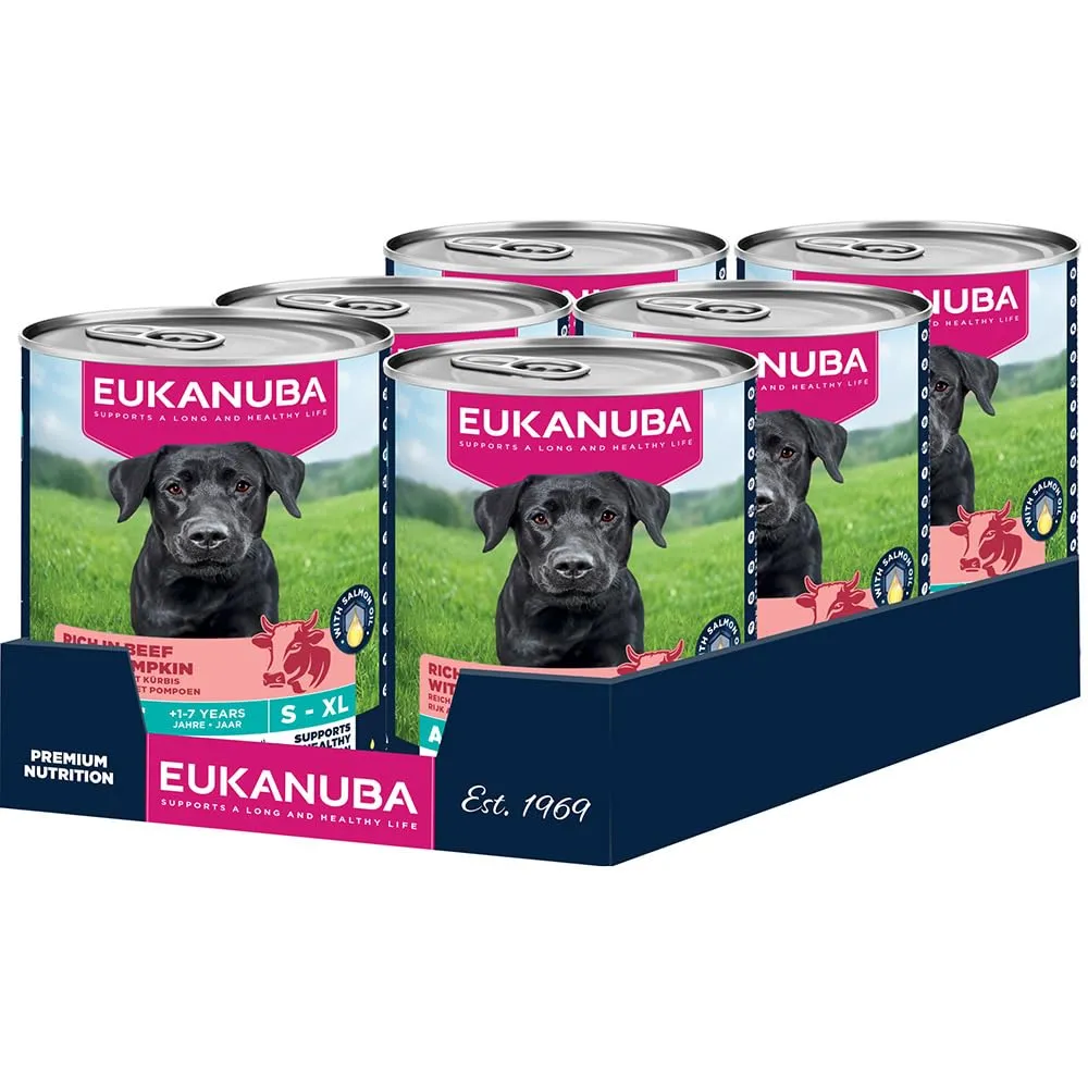 EUKANUBA Cibo umido per cani con manzo e zucca