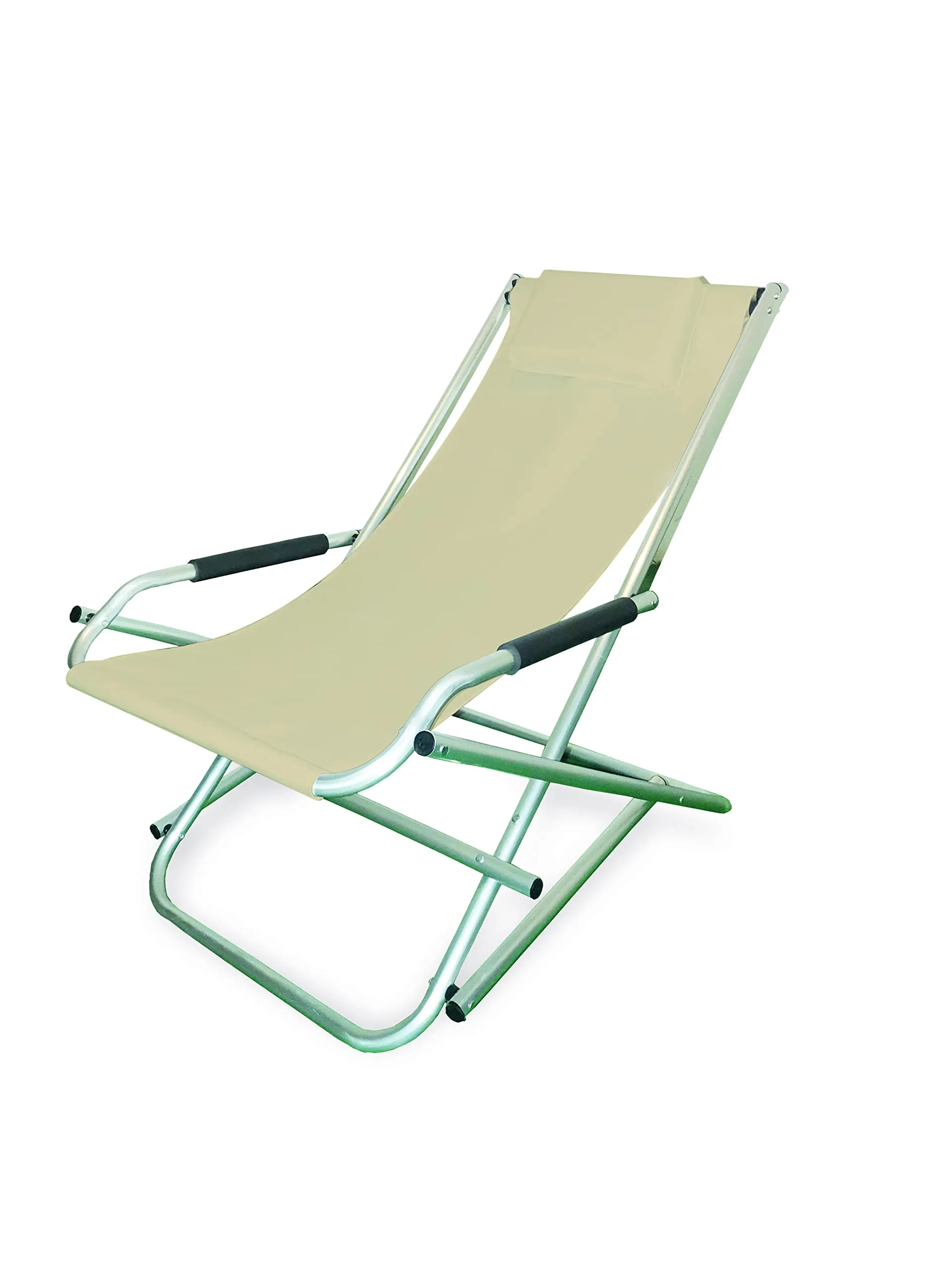 Sdraio Basculante Elba Garden Friend in Alluminio e PVC Beige