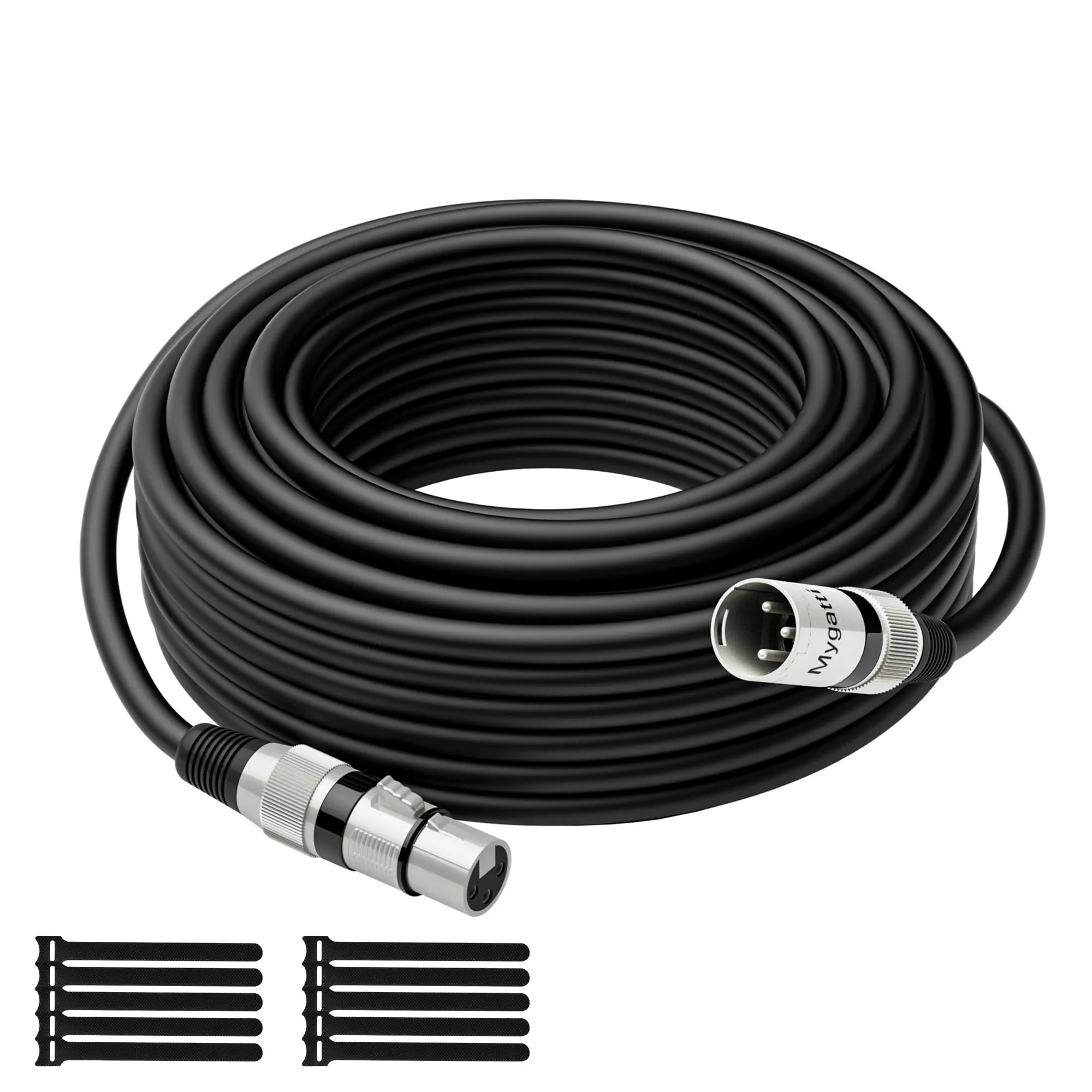 Mygatti Cavo Microfonico XLR Bilanciato 20M - Nero