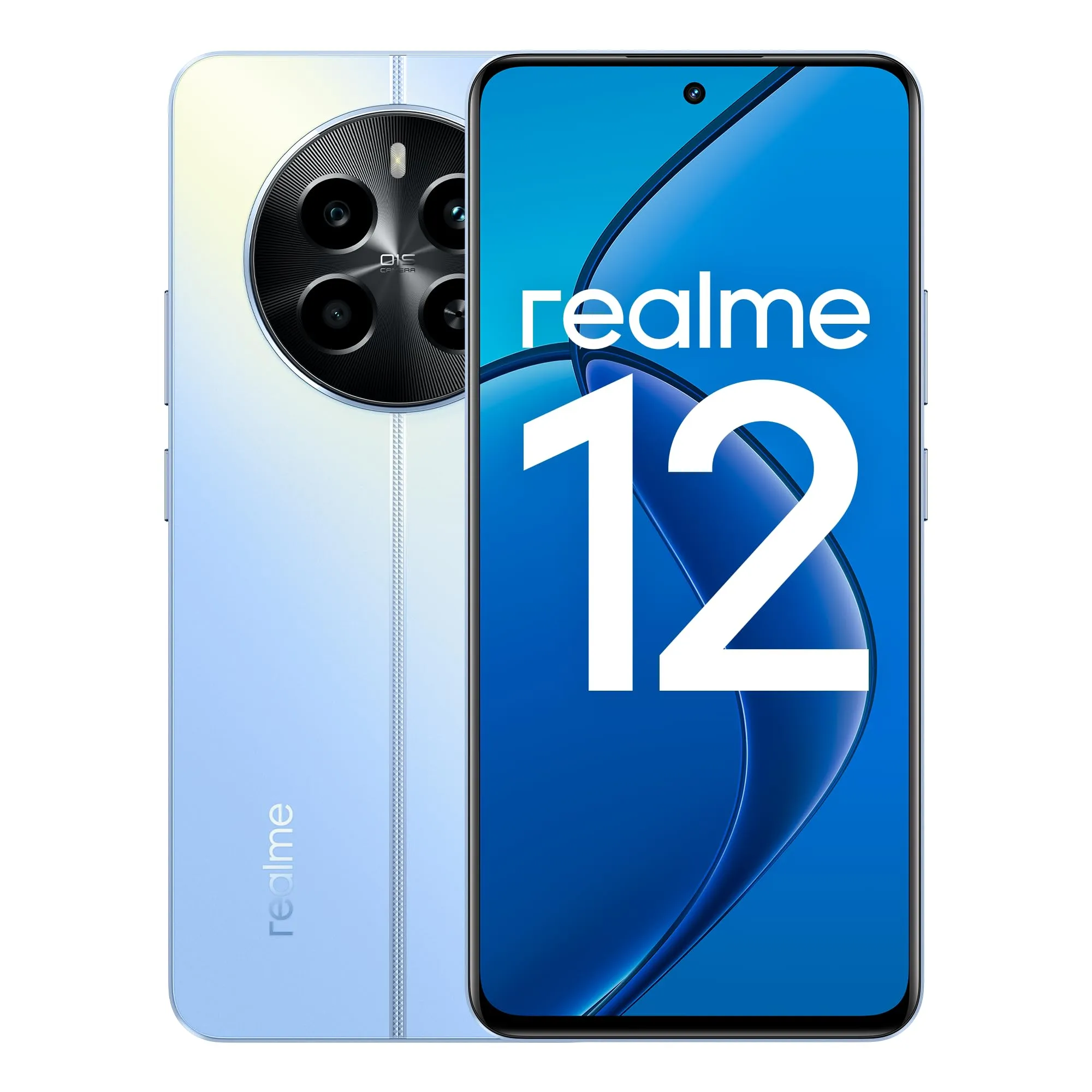 Realme 12 4G Smartphone, 8+256 GB, Skyline Blue