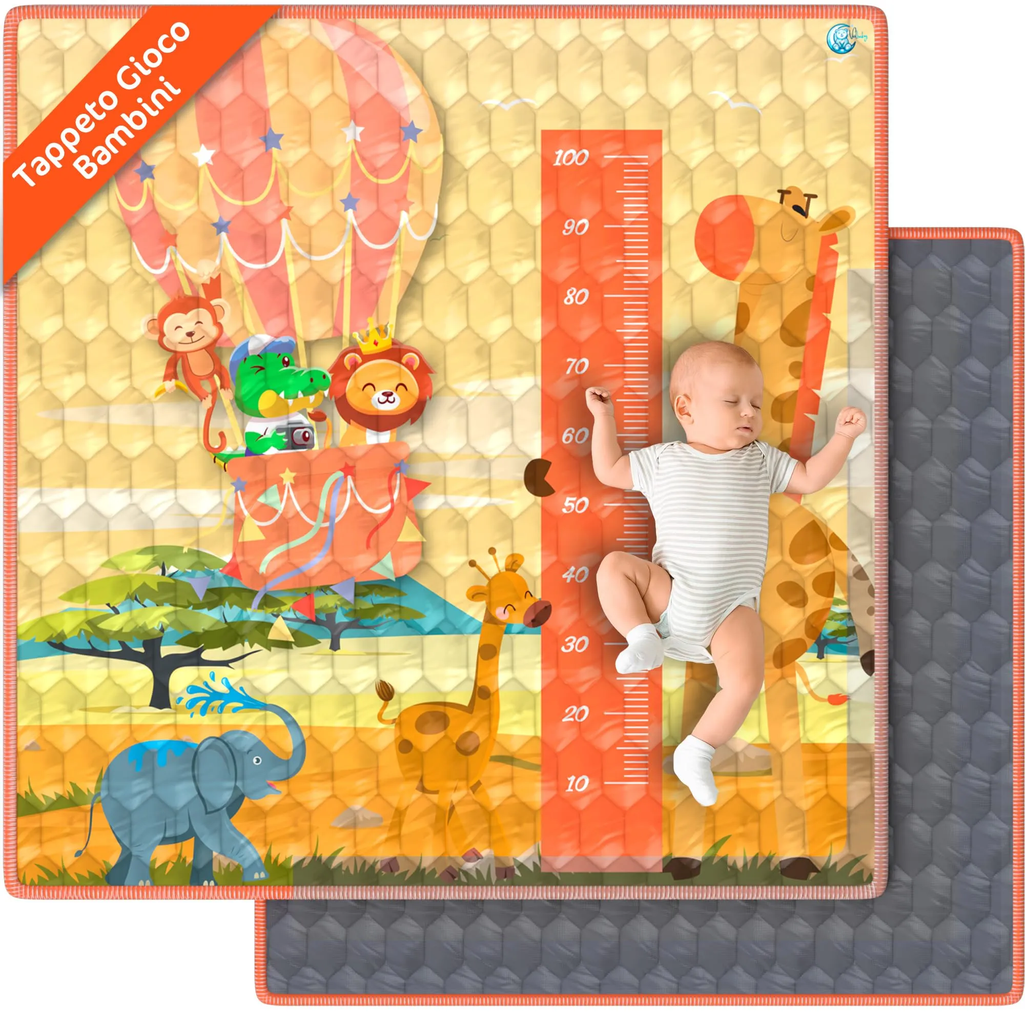 Tappeto Gioco Bambini Pieghevole VALBABY: Un'Oasi di Comfort e Apprendimento
