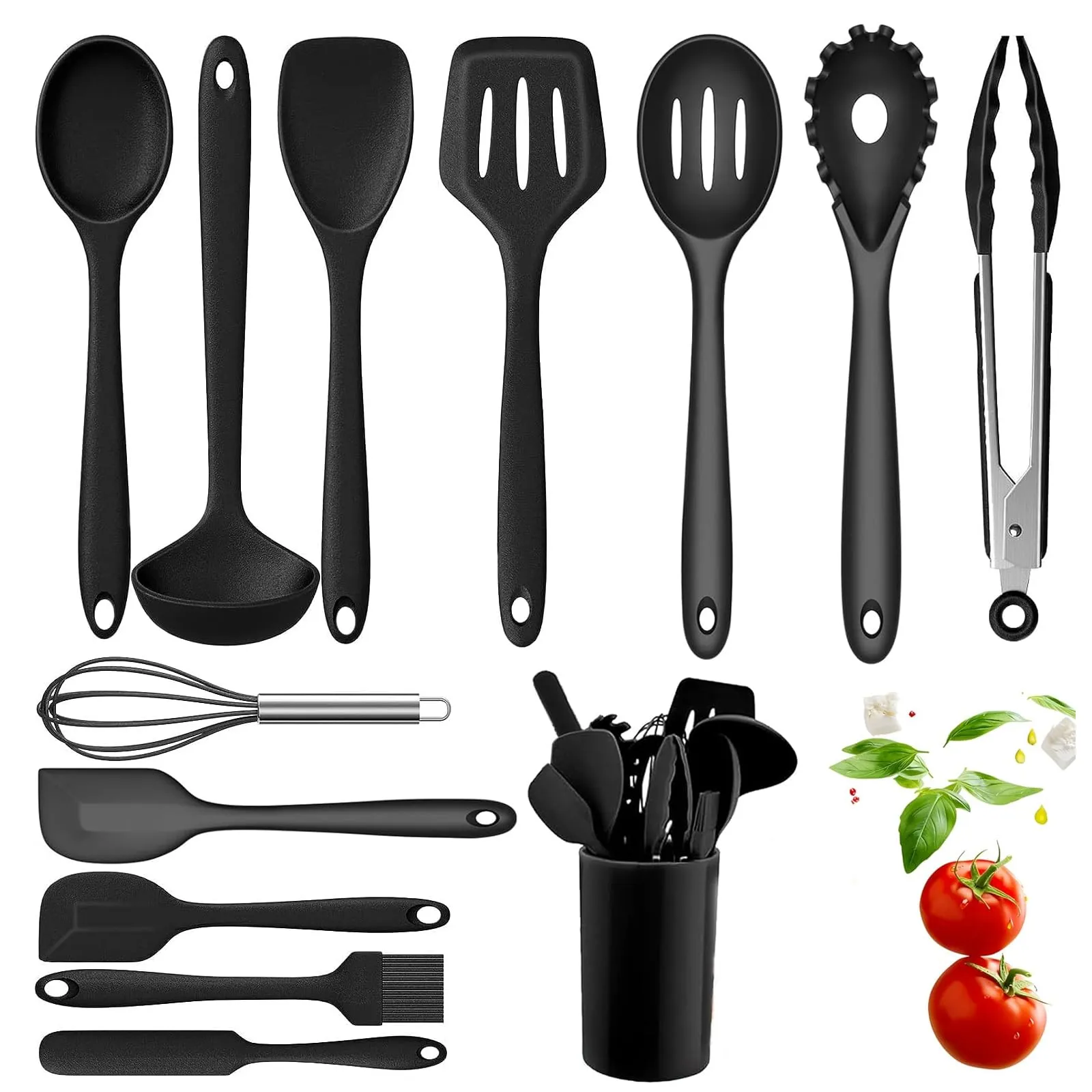 Omtofo Set Utensili da Cucina in Silicone (13 Pezzi)
